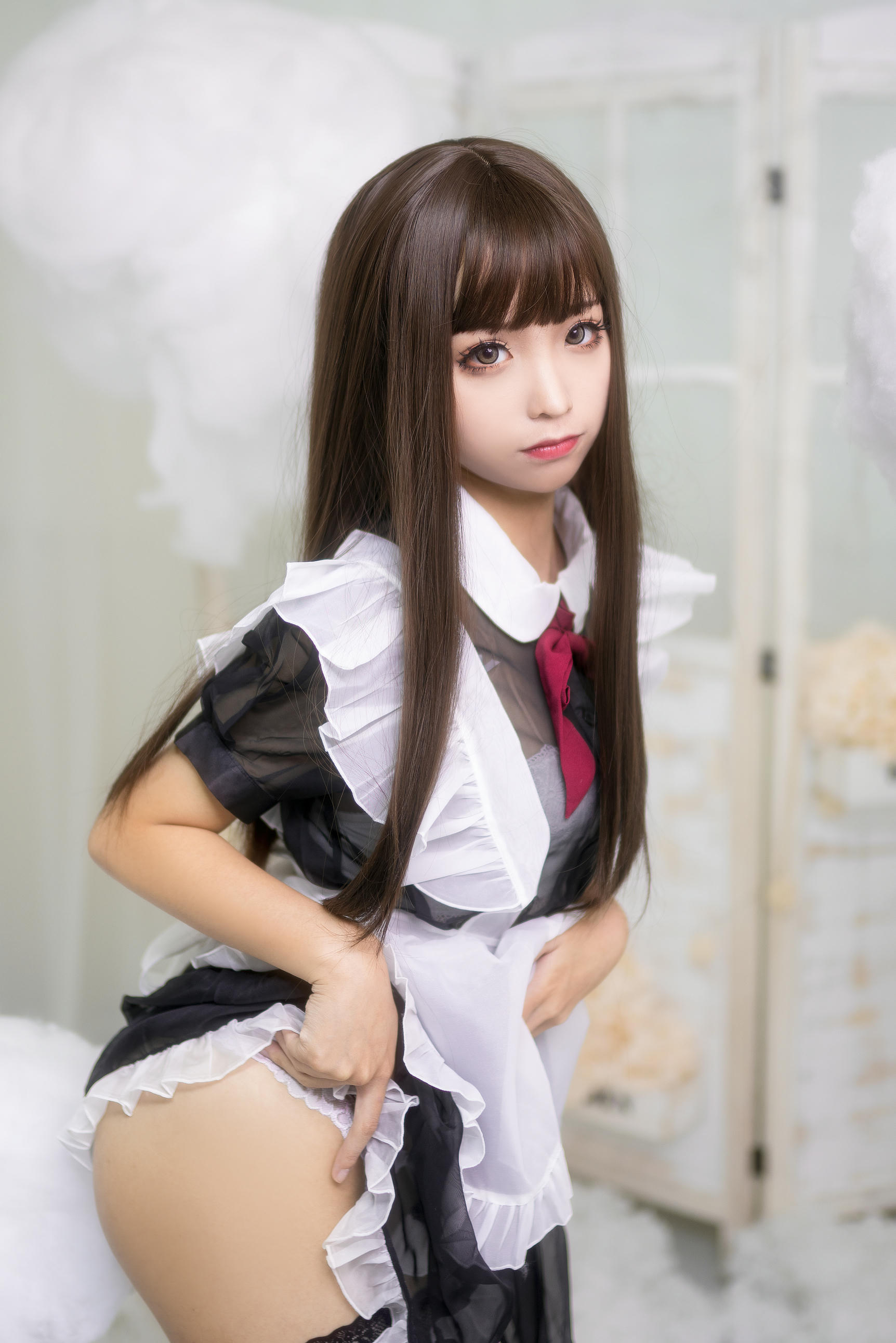 蠢沫沫 NO.015 短透明女仆 [42P 450MB]_第1集