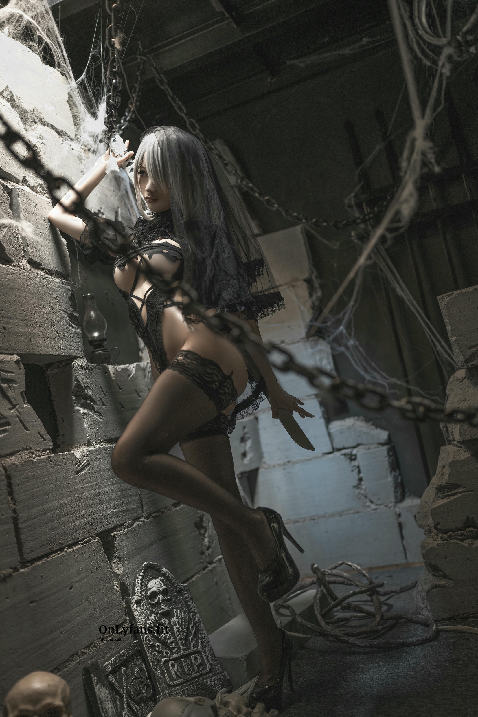 蠢沫沫 NO.145 2B 黑婚纱[35P-505MB]_第2集