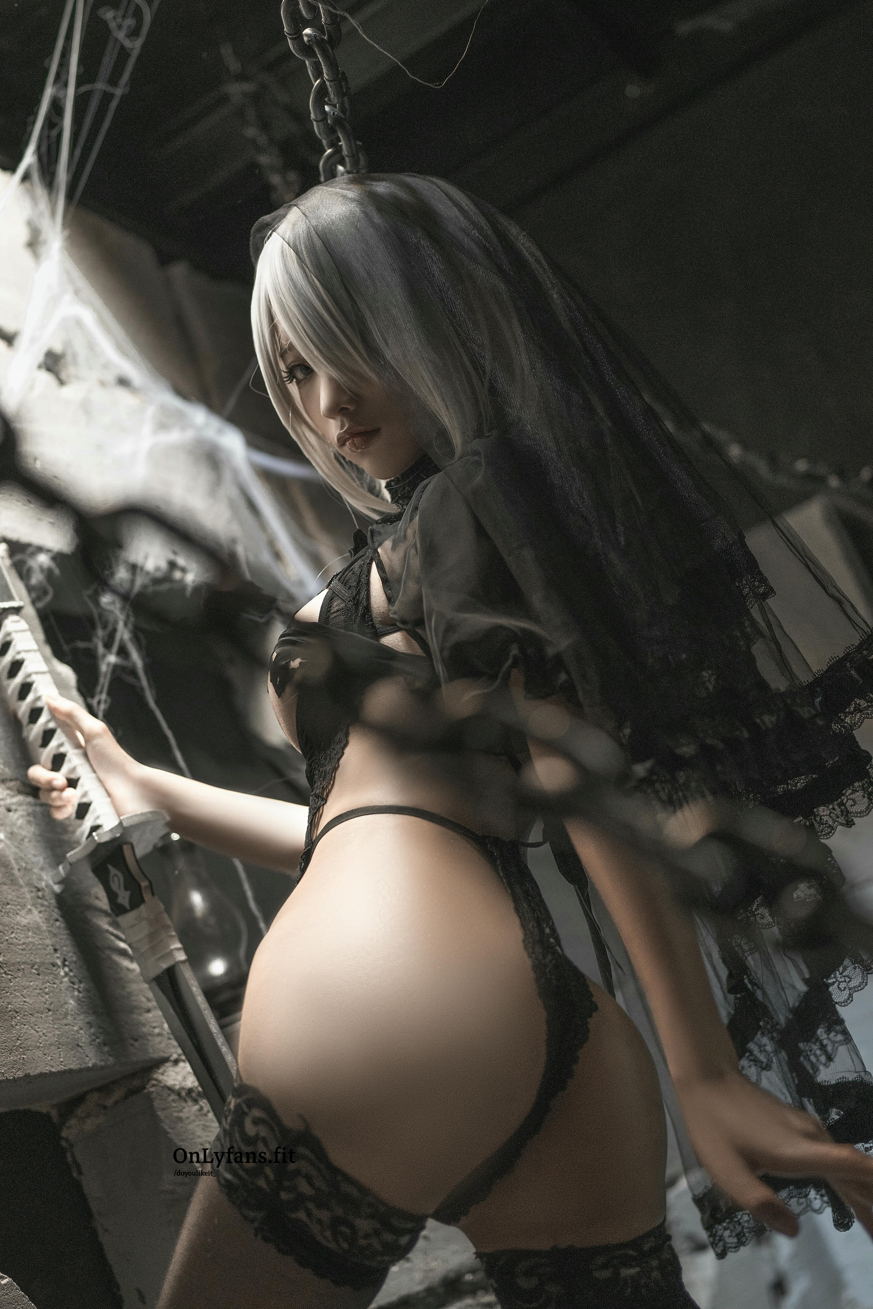 蠢沫沫 NO.145 2B 黑婚纱[35P-505MB]_第2集