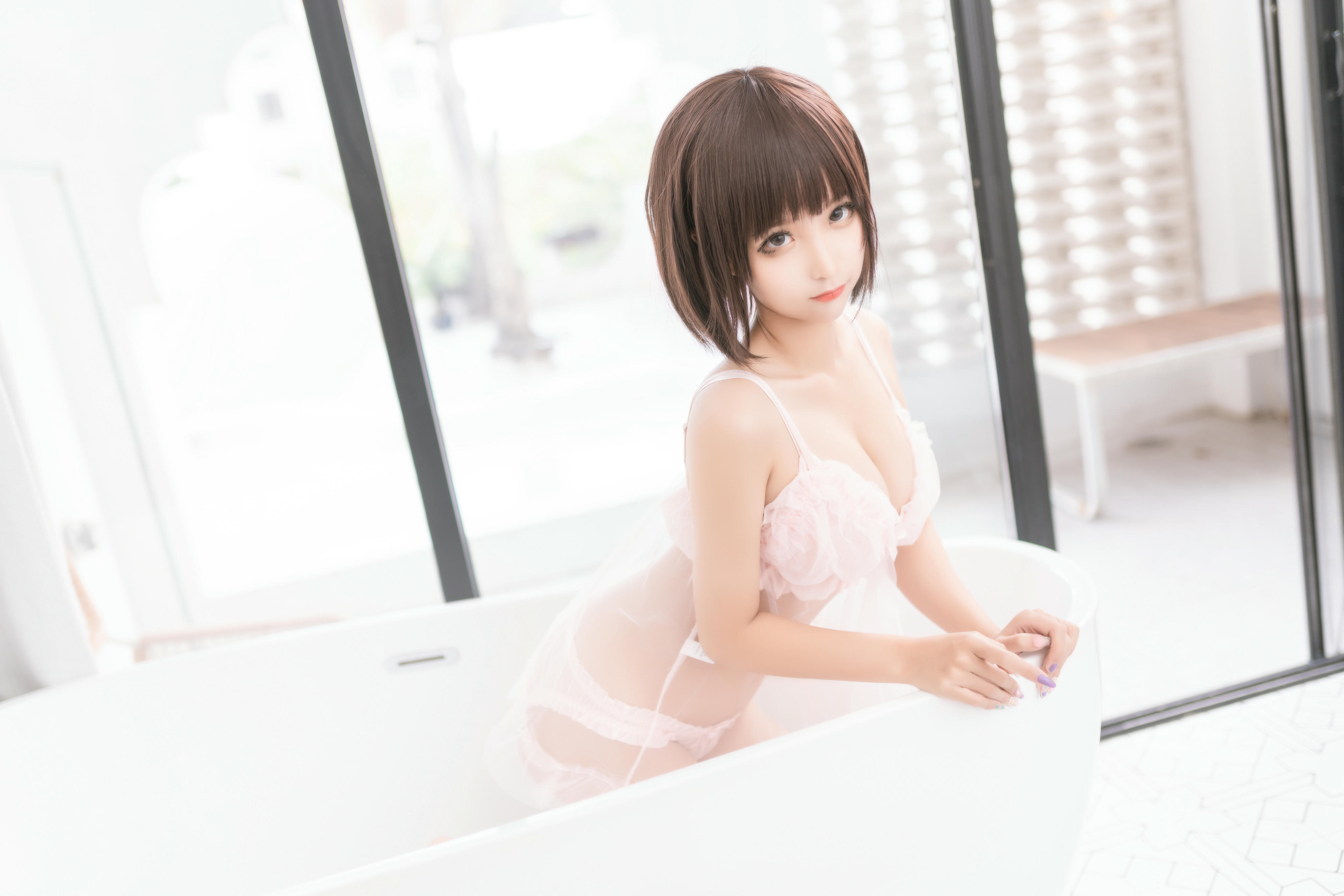 蠢沫沫 NO.160 沫沫真爱版 粉纱 [40P-282MB]_第1集