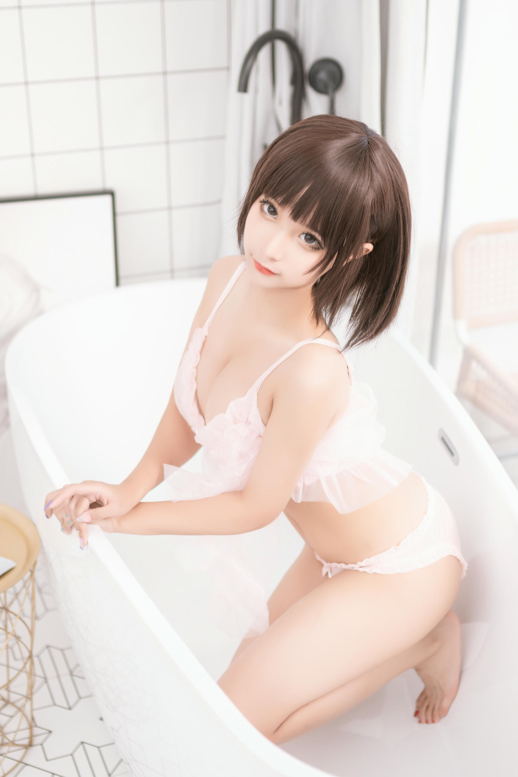 蠢沫沫 NO.160 沫沫真爱版 粉纱 [40P-282MB]_第1集