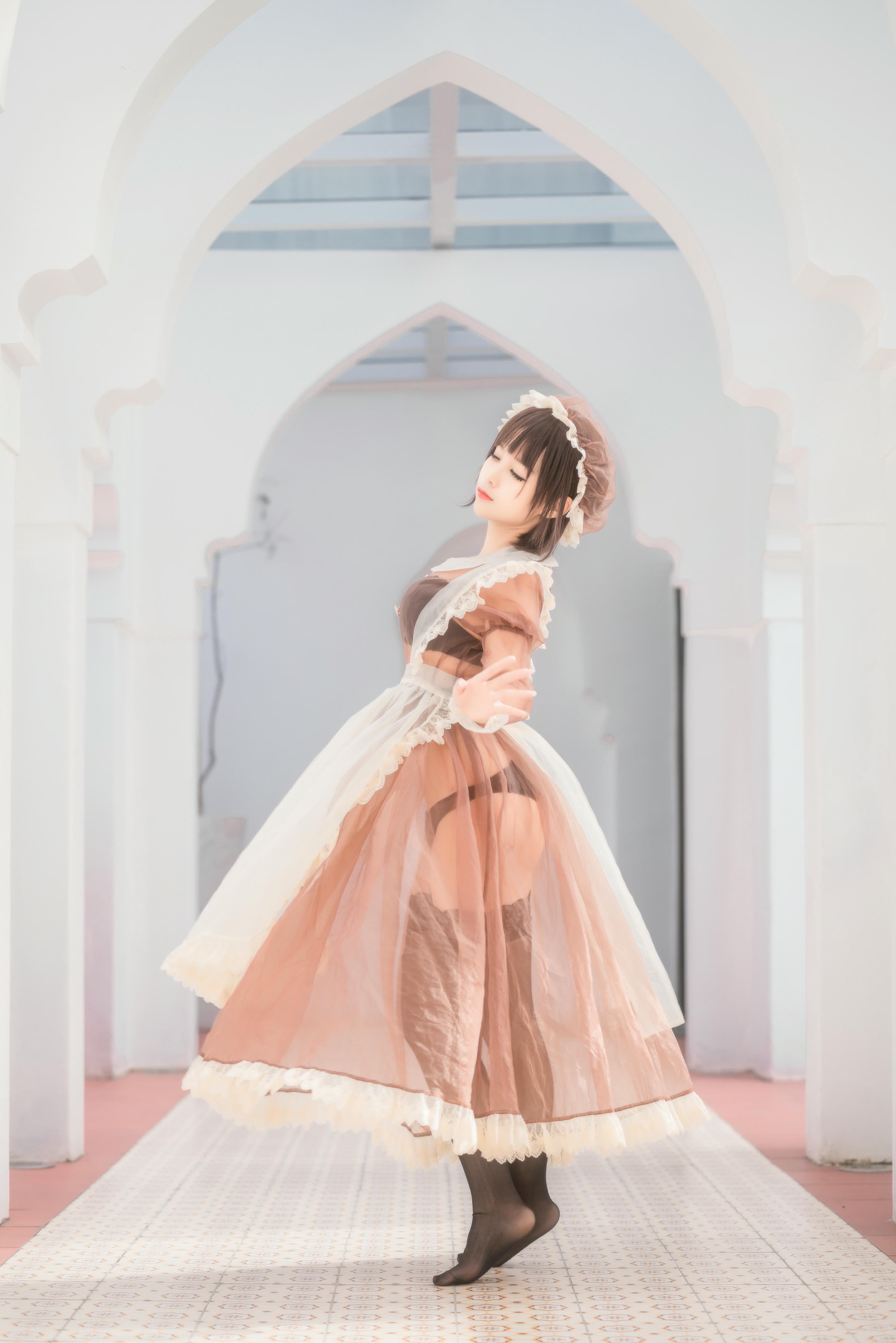 蠢沫沫 NO.174 沫沫真爱版 纱-室外女仆 [40P-560MB]_第1集