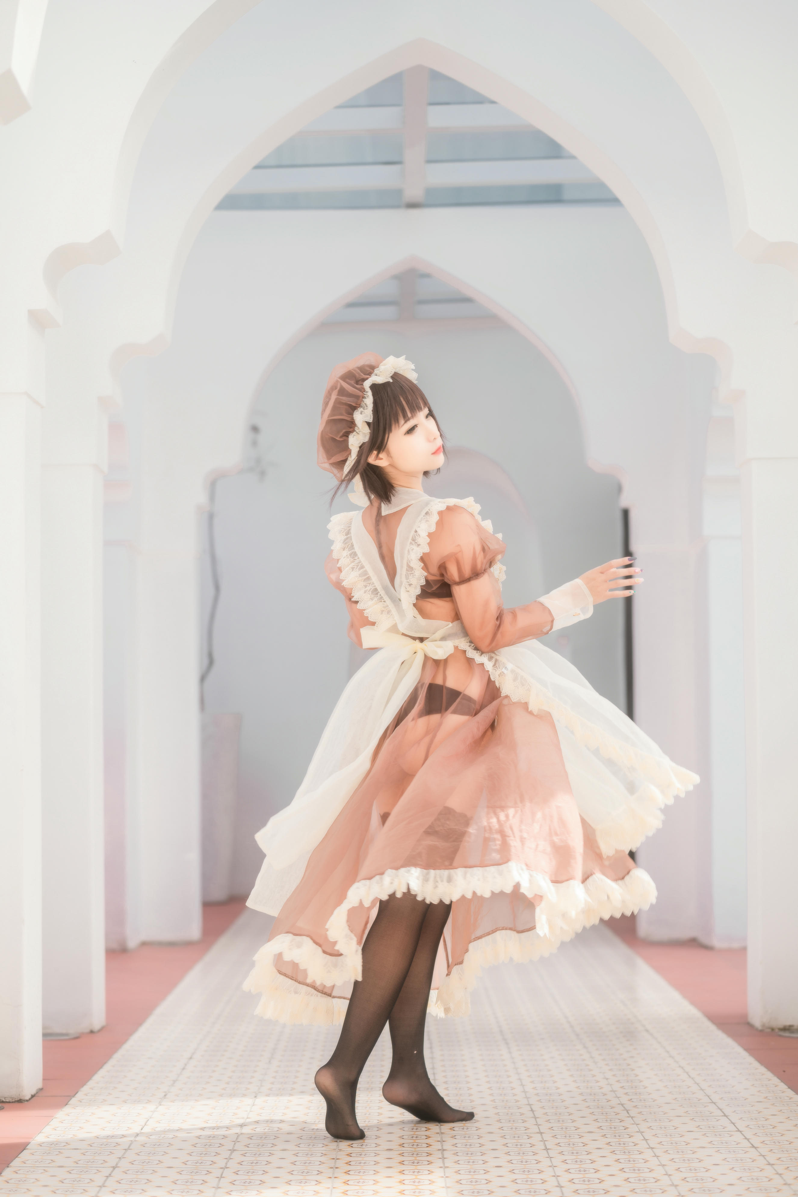 蠢沫沫 NO.174 沫沫真爱版 纱-室外女仆 [40P-560MB]_第1集