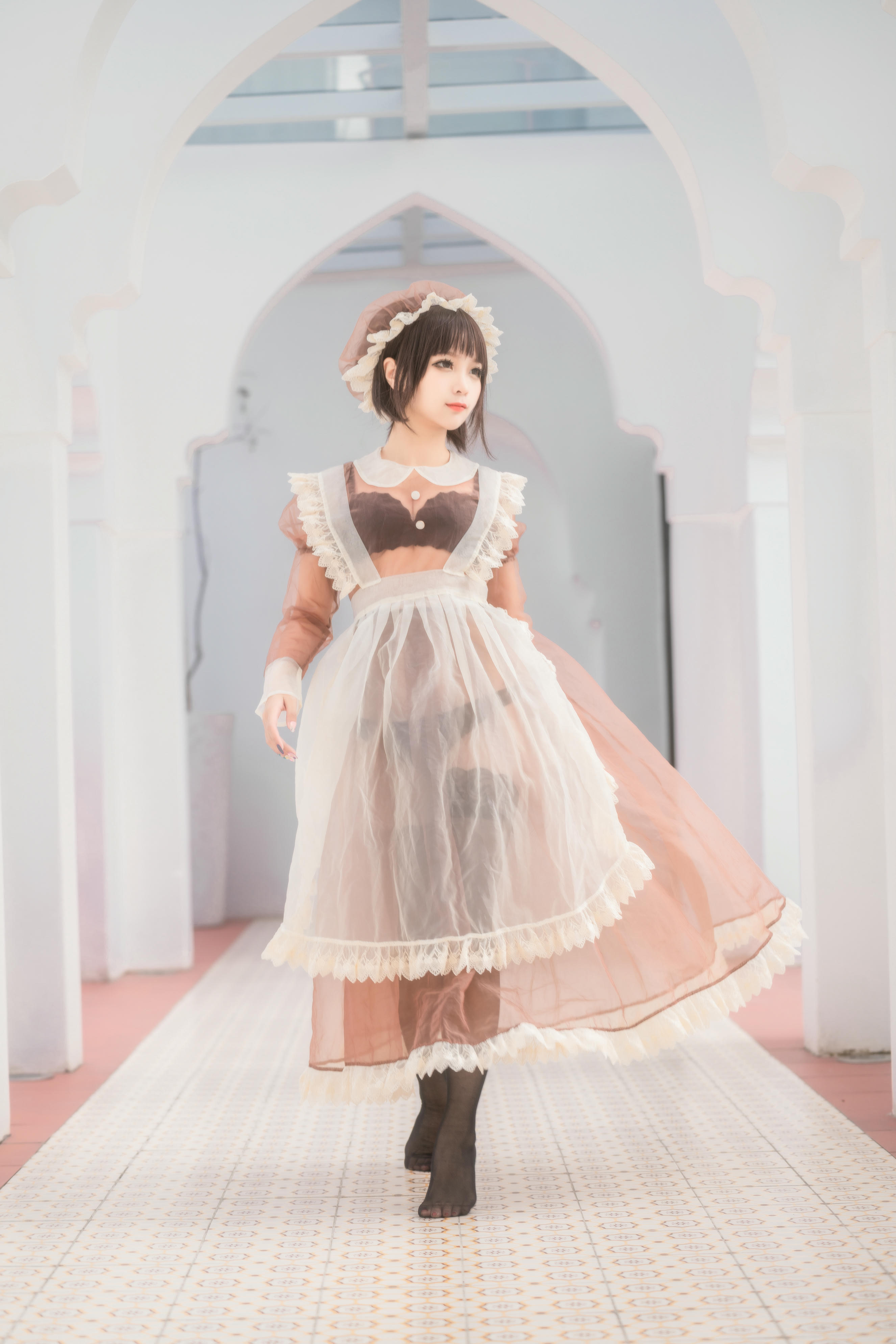 蠢沫沫 NO.174 沫沫真爱版 纱-室外女仆 [40P-560MB]_第1集