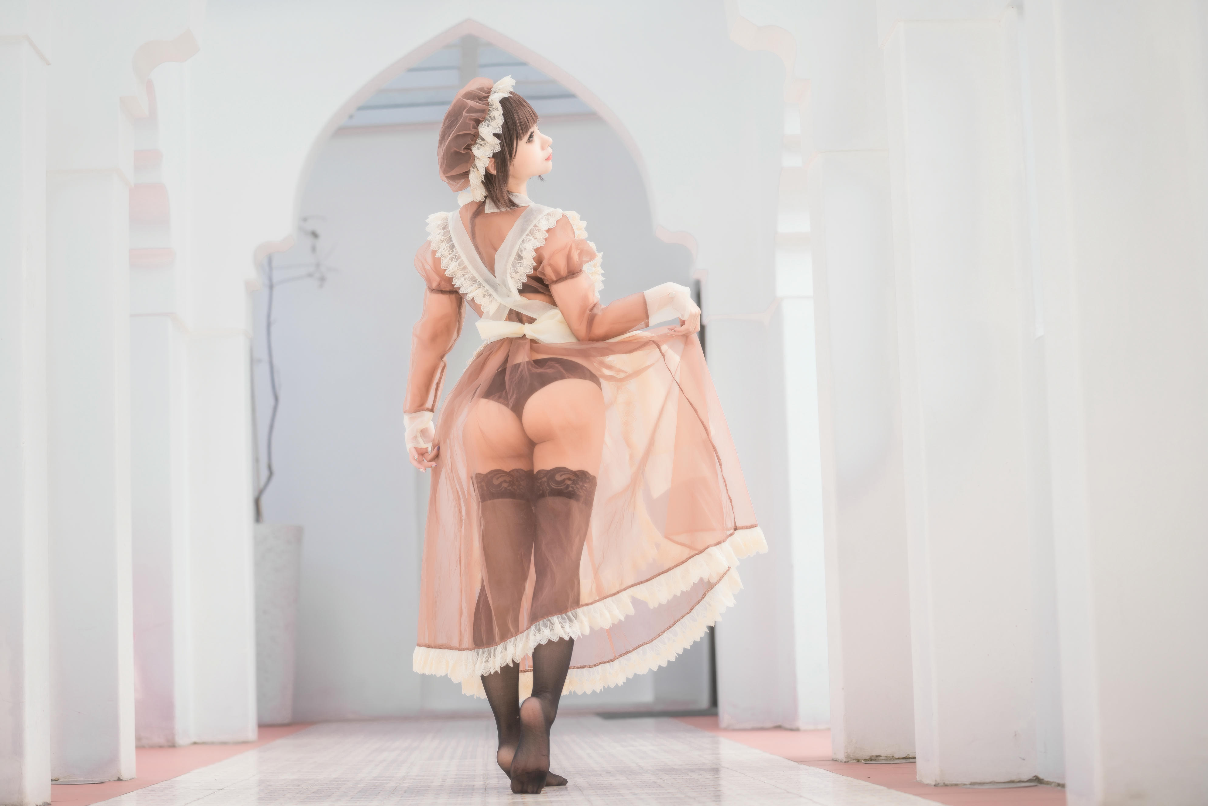 蠢沫沫 NO.174 沫沫真爱版 纱-室外女仆 [40P-560MB]_第1集