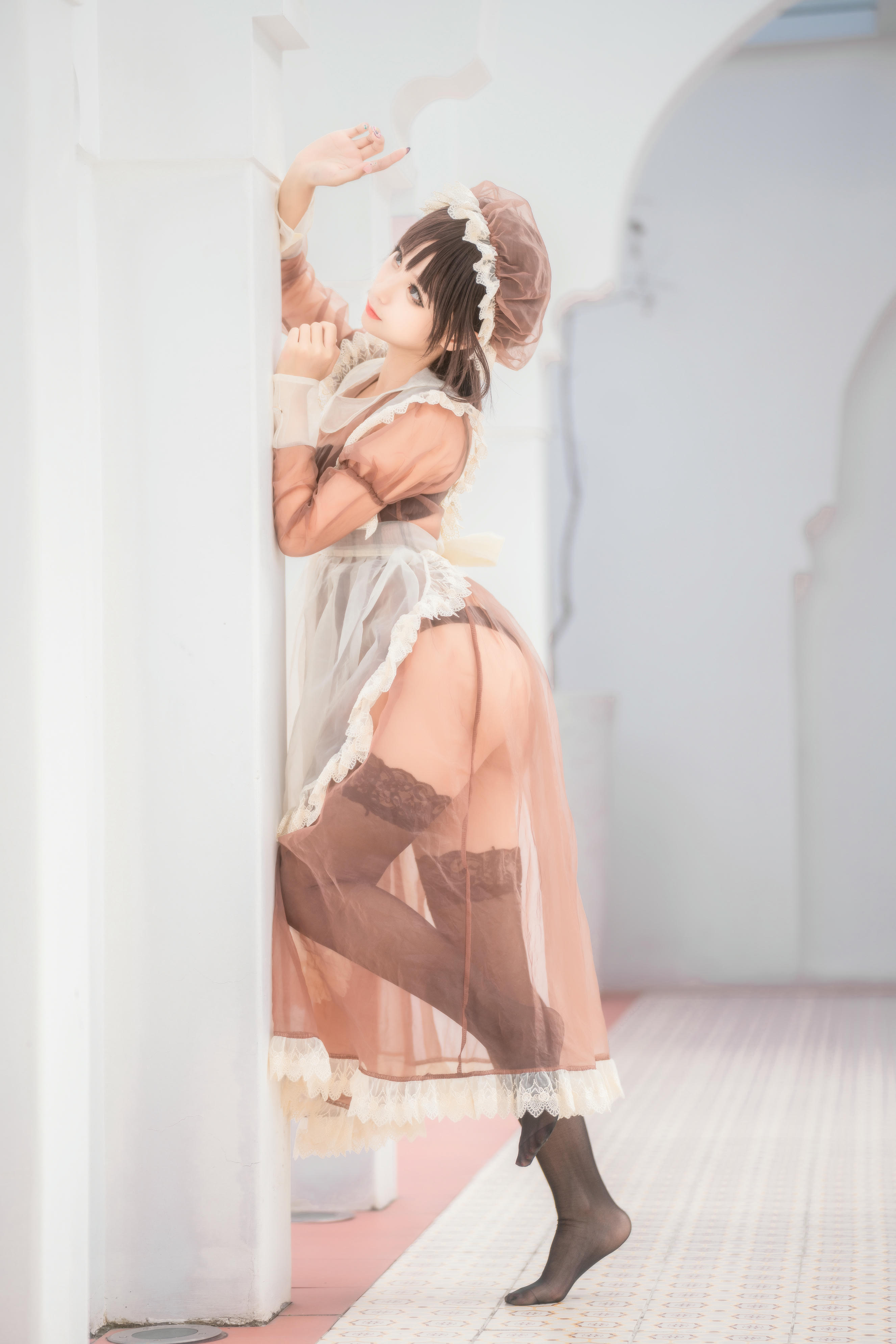 蠢沫沫 NO.174 沫沫真爱版 纱-室外女仆 [40P-560MB]_第1集