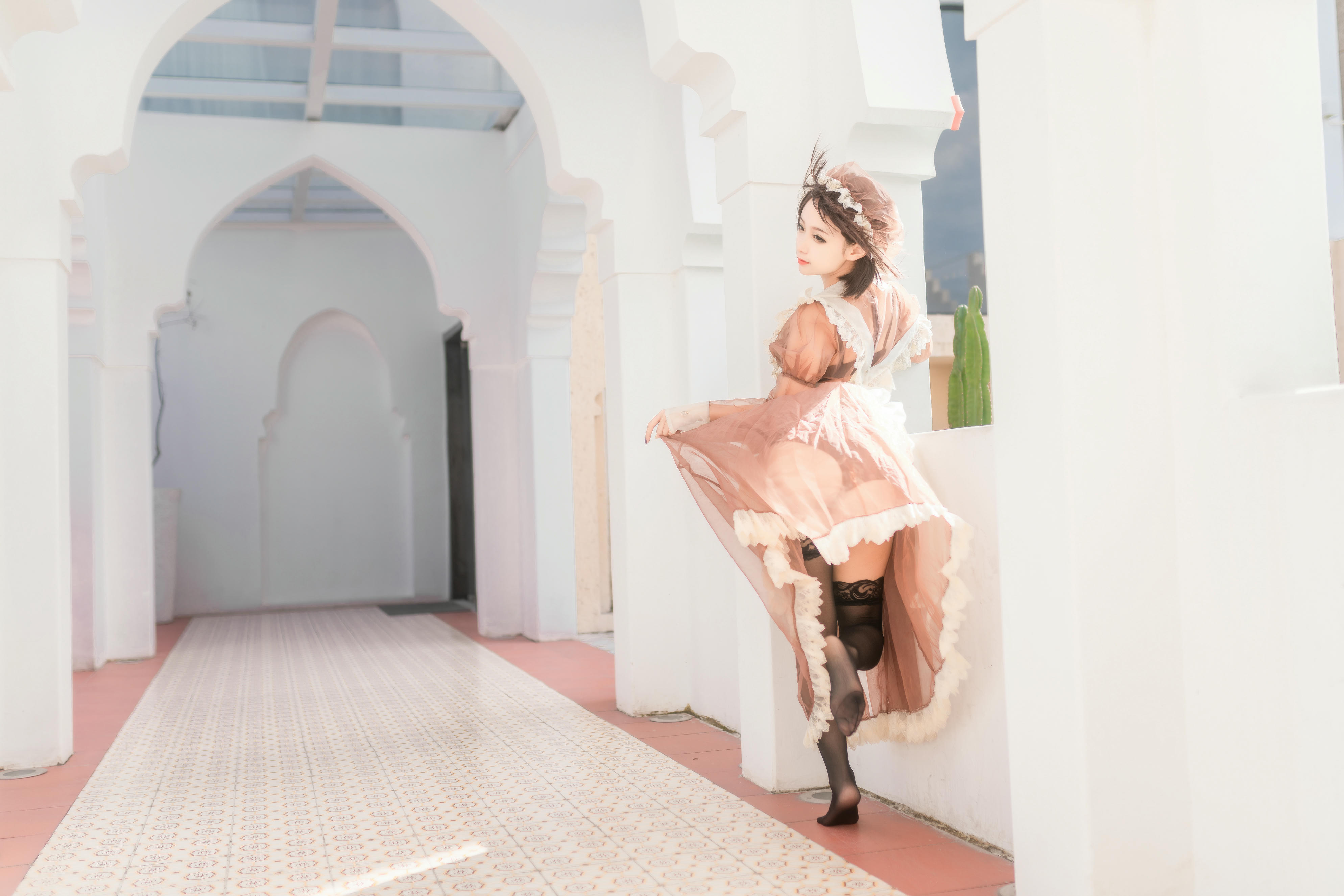 蠢沫沫 NO.174 沫沫真爱版 纱-室外女仆 [40P-560MB]_第1集