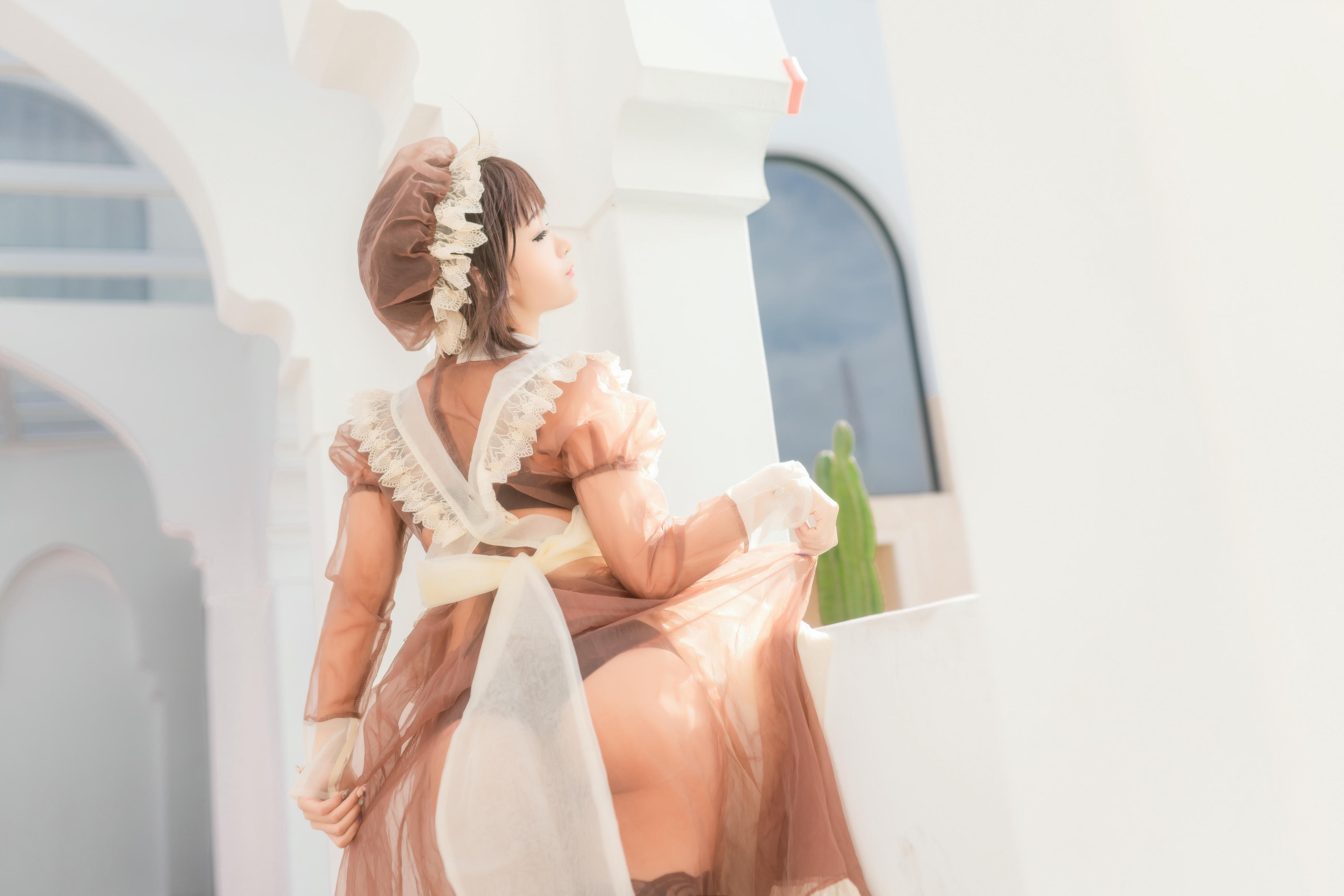 蠢沫沫 NO.174 沫沫真爱版 纱-室外女仆 [40P-560MB]_第1集