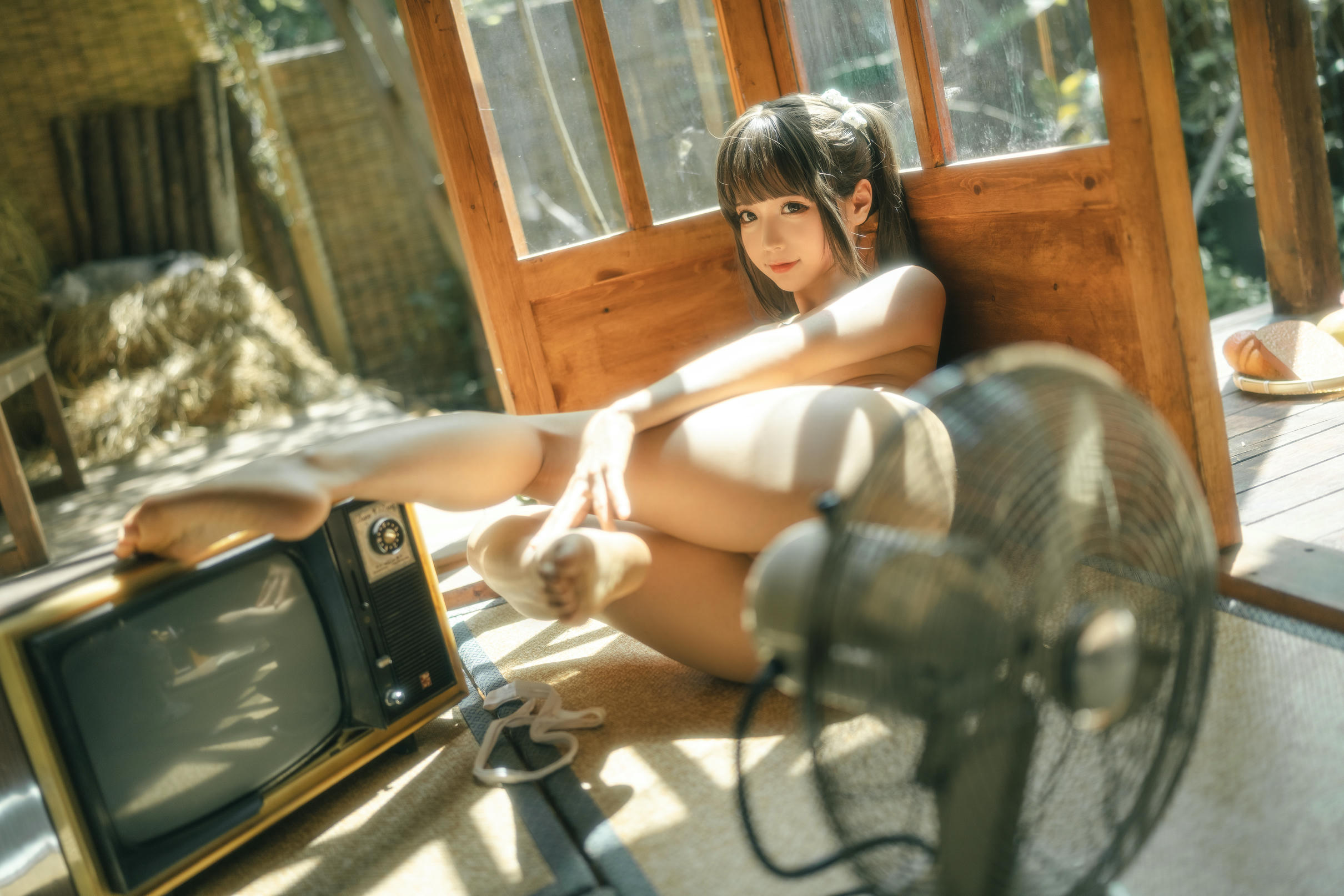 蠢沫沫 NO.181 白吊带 绅士版 [115P1V 2.51GB]_第4集