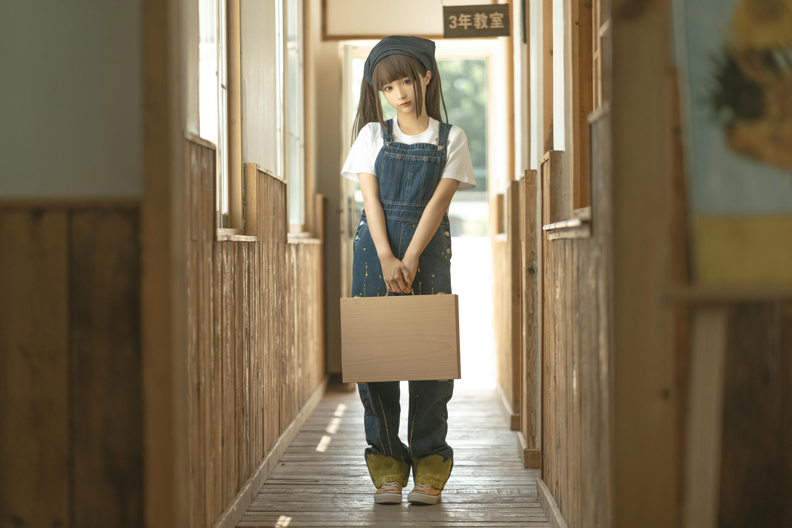 蠢沫沫 NO.182 画室背带裤 绅士版 [110P 1.08GB]_第1集