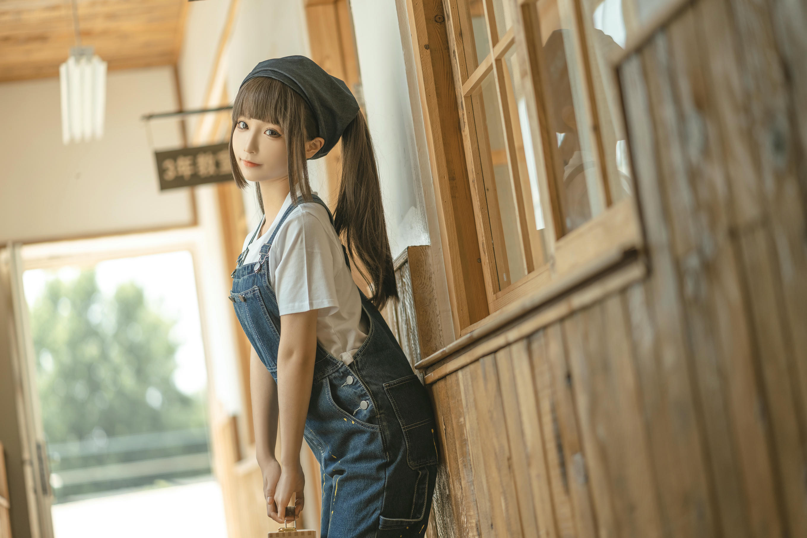 蠢沫沫 NO.182 画室背带裤 绅士版 [110P 1.08GB]_第1集