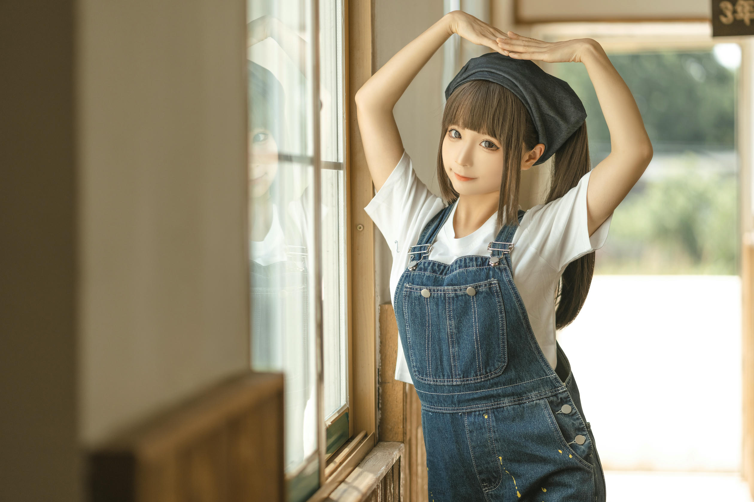 蠢沫沫 NO.182 画室背带裤 绅士版 [110P 1.08GB]_第1集