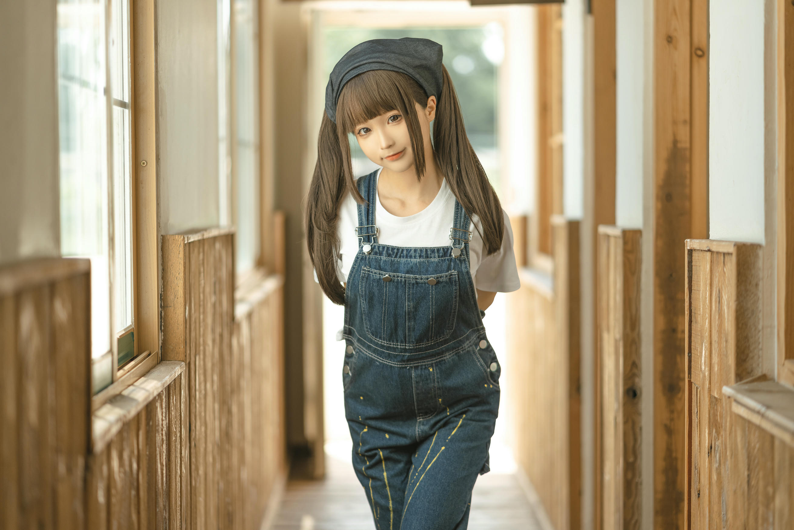 蠢沫沫 NO.182 画室背带裤 绅士版 [110P 1.08GB]_第1集