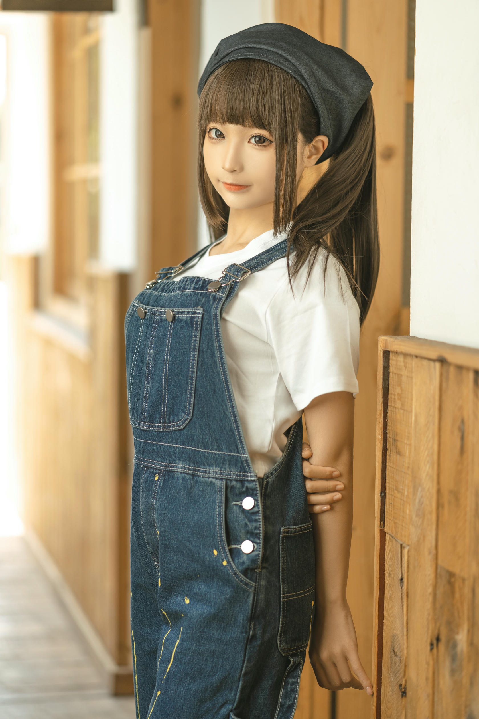 蠢沫沫 NO.182 画室背带裤 绅士版 [110P 1.08GB]_第1集