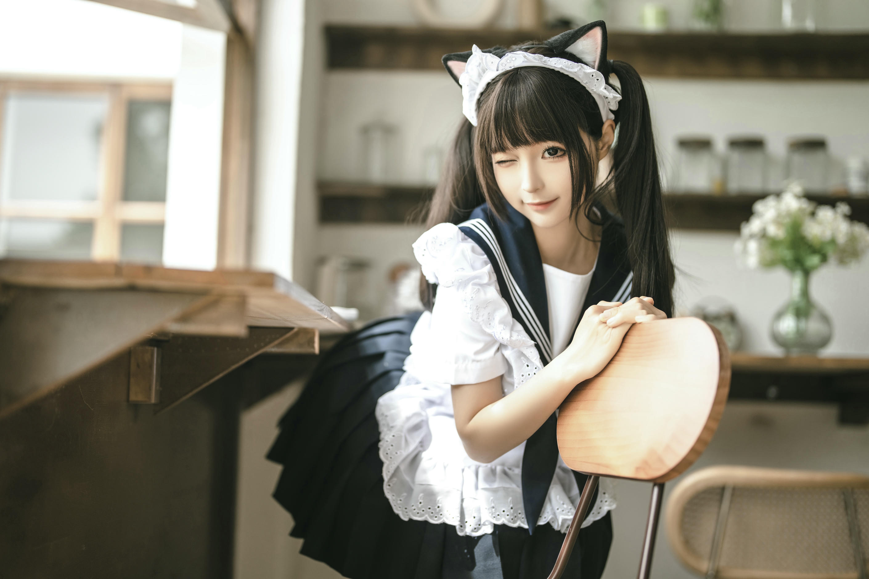 蠢沫沫 NO.222 猫猫女仆[23P-96M]_第1集