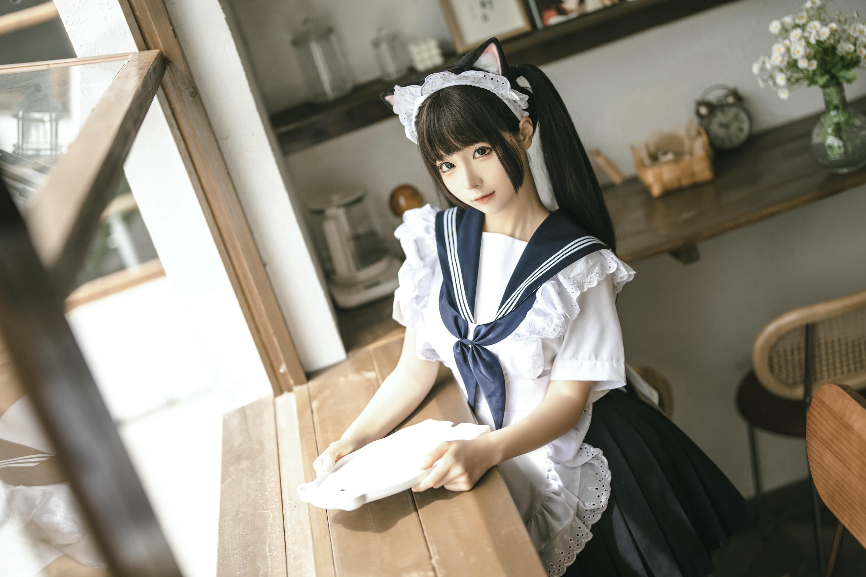 蠢沫沫 NO.222 猫猫女仆[23P-96M]_第2集