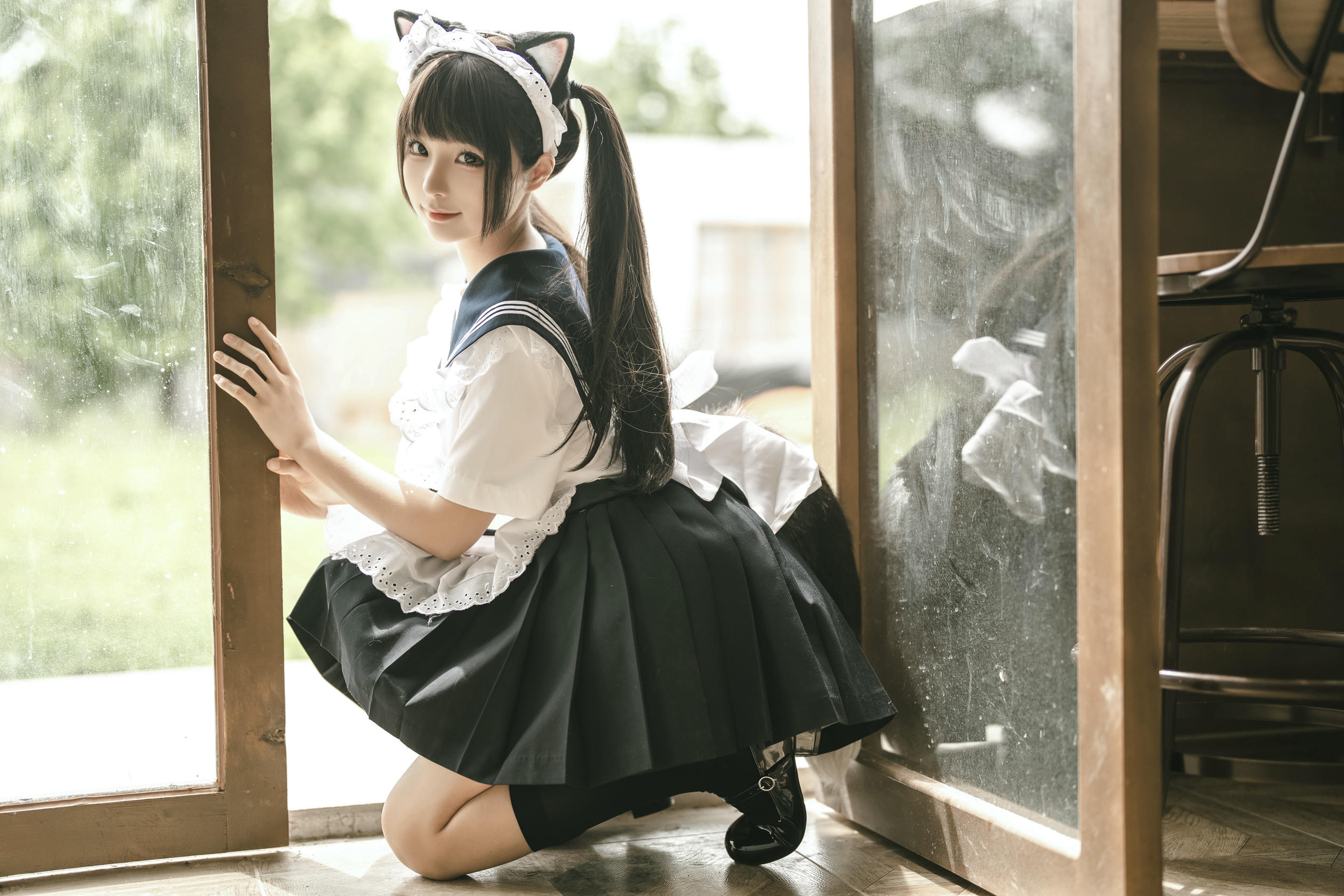 蠢沫沫 NO.222 猫猫女仆[23P-96M]_第1集