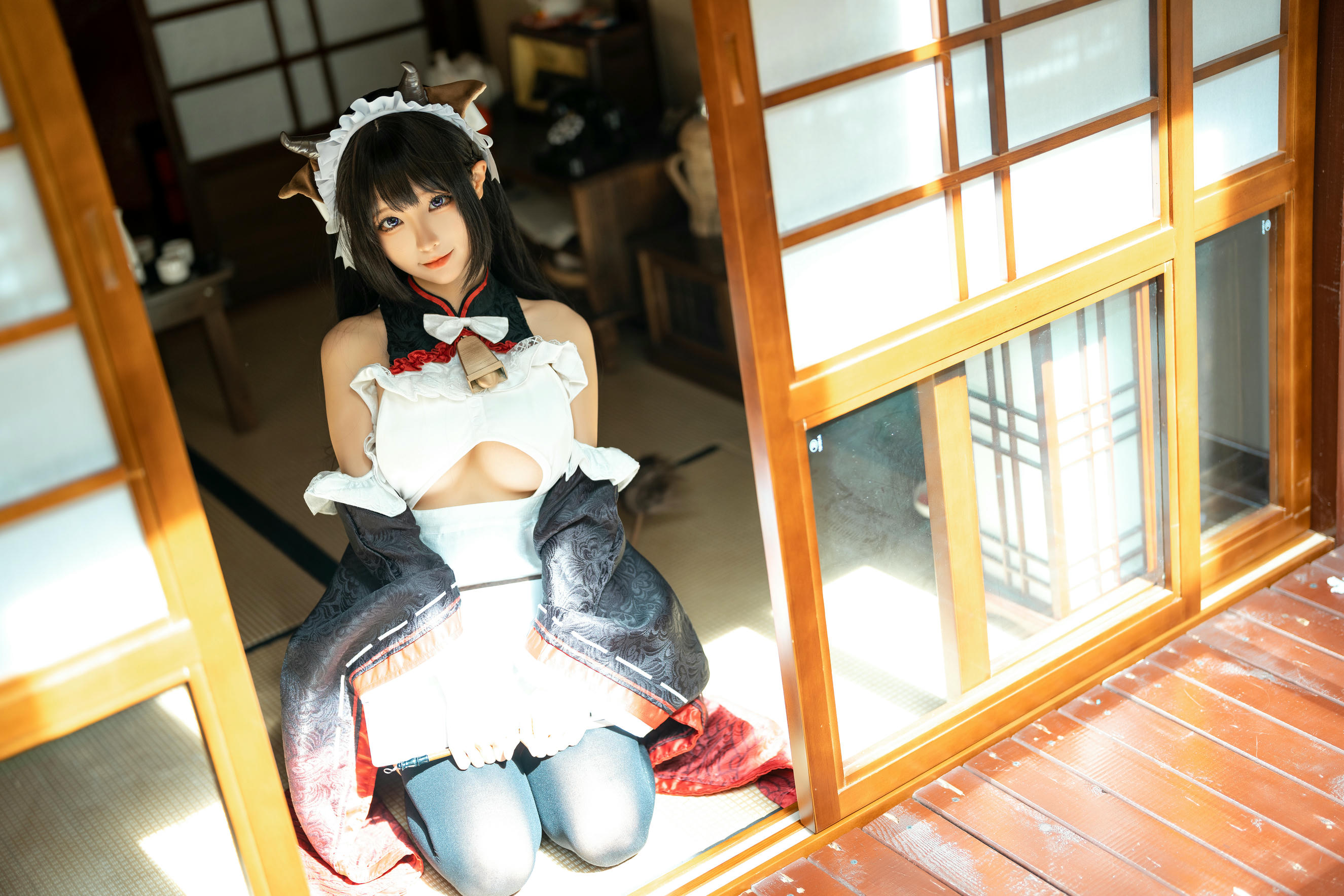 蠢沫沫 NO.225 牛牛女仆 [15P 143MB]_第1集