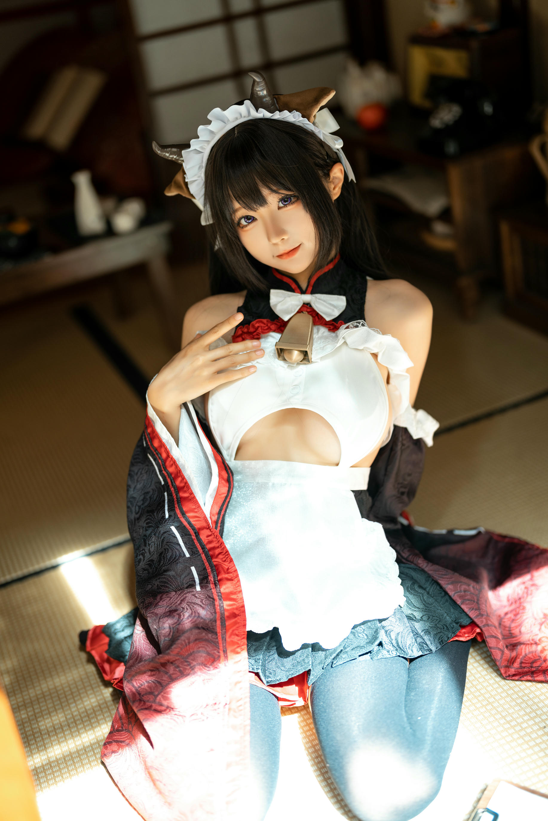 蠢沫沫 NO.225 牛牛女仆 [15P 143MB]_第1集