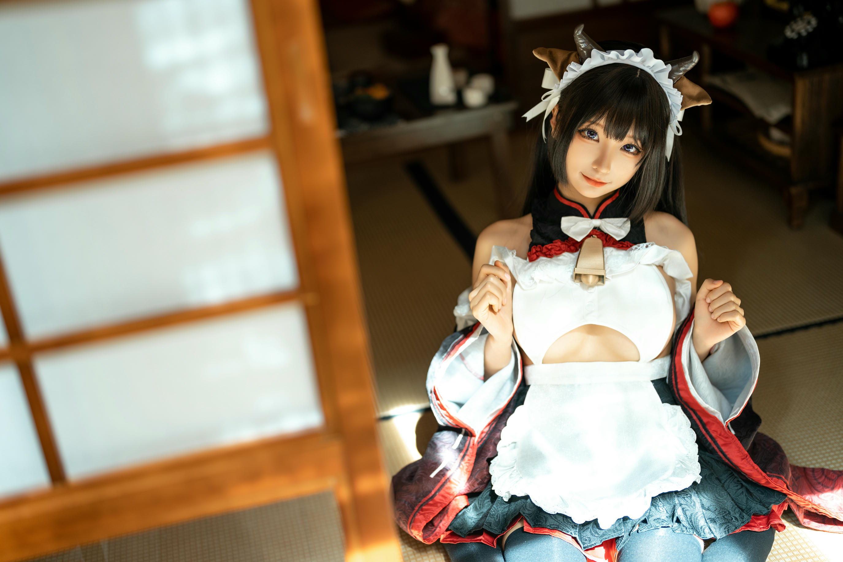 蠢沫沫 NO.225 牛牛女仆 [15P 143MB]_第1集