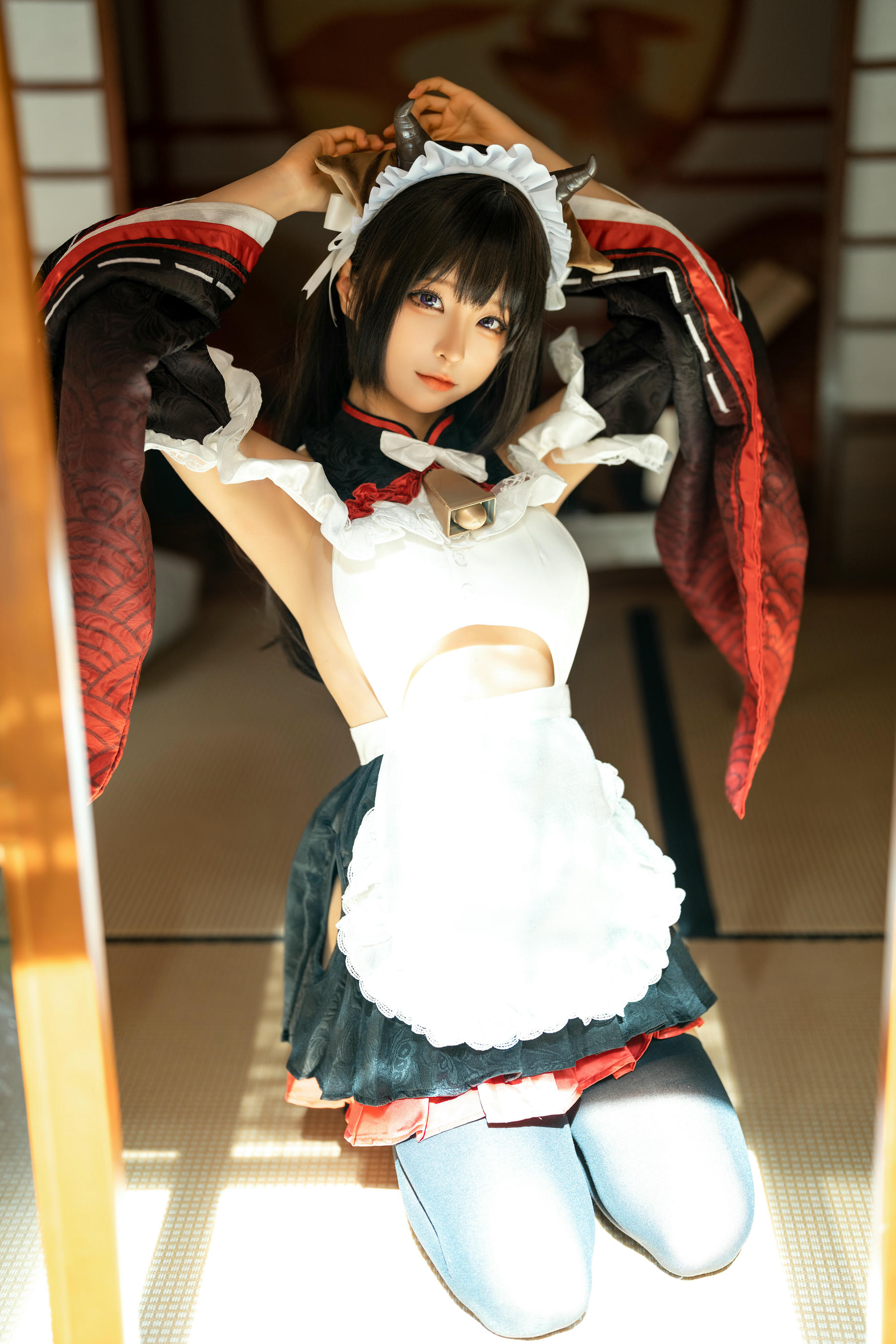 蠢沫沫 NO.225 牛牛女仆 [15P 143MB]_第1集