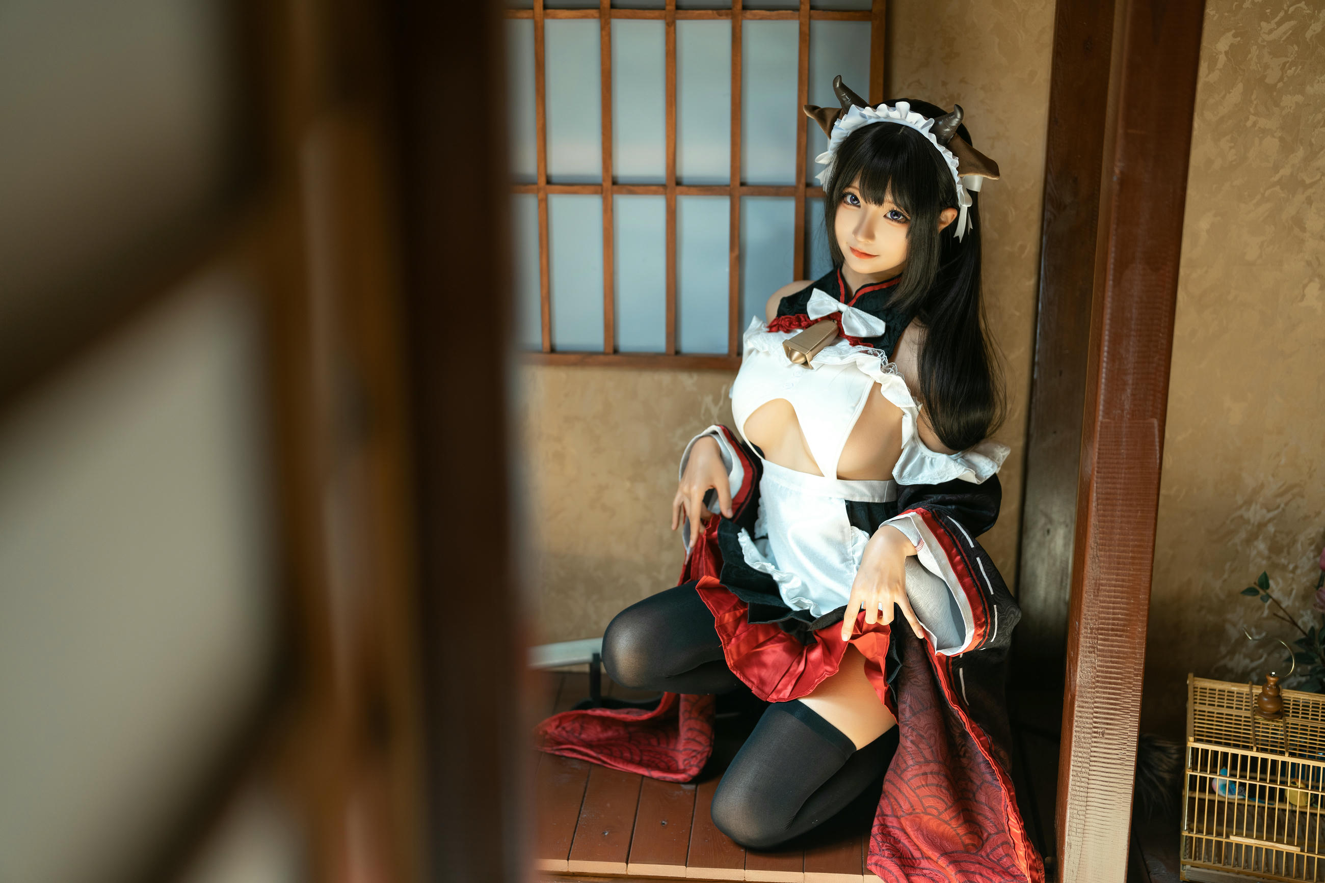 蠢沫沫 NO.225 牛牛女仆 [15P 143MB]_第1集