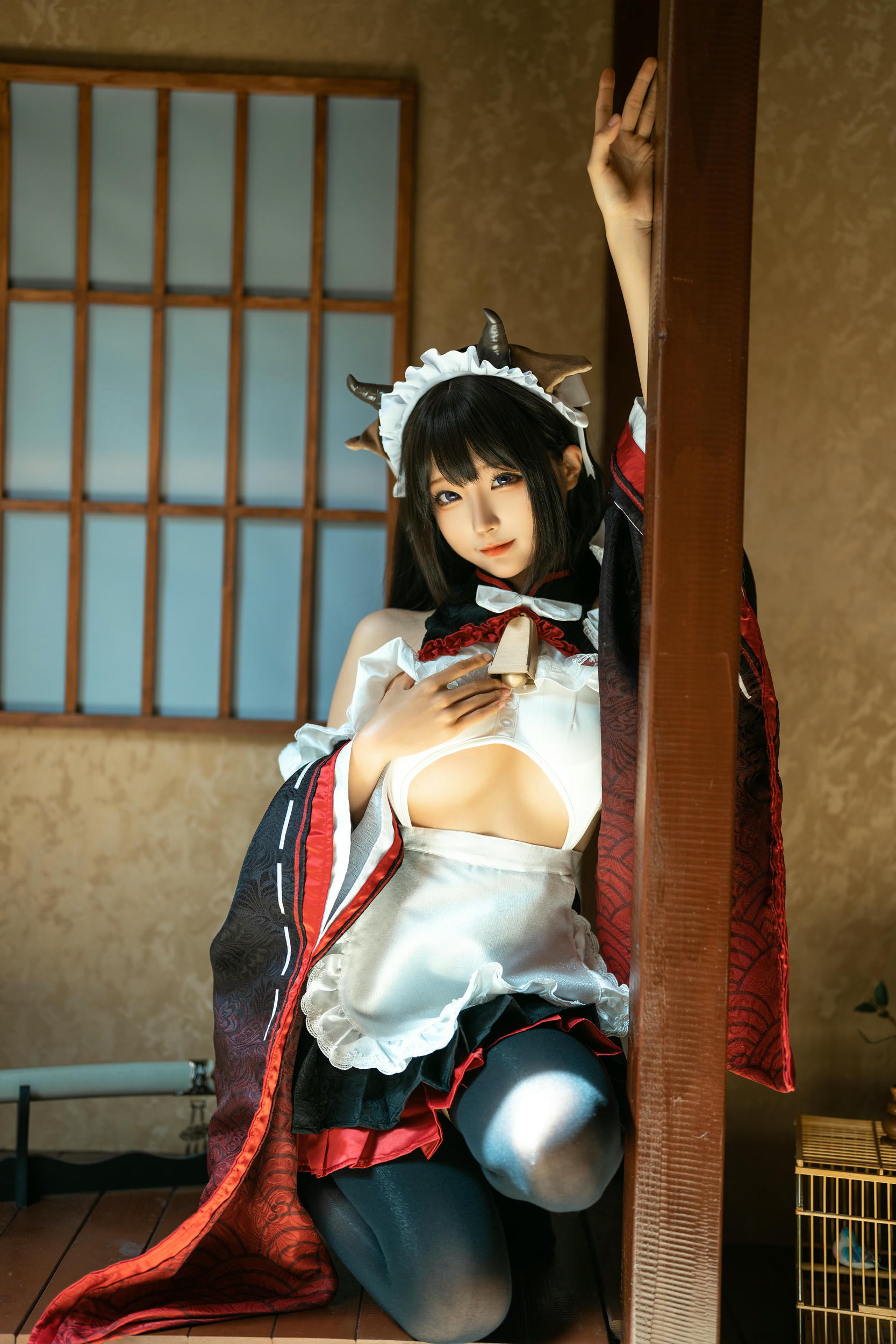 蠢沫沫 NO.225 牛牛女仆 [15P 143MB]_第1集