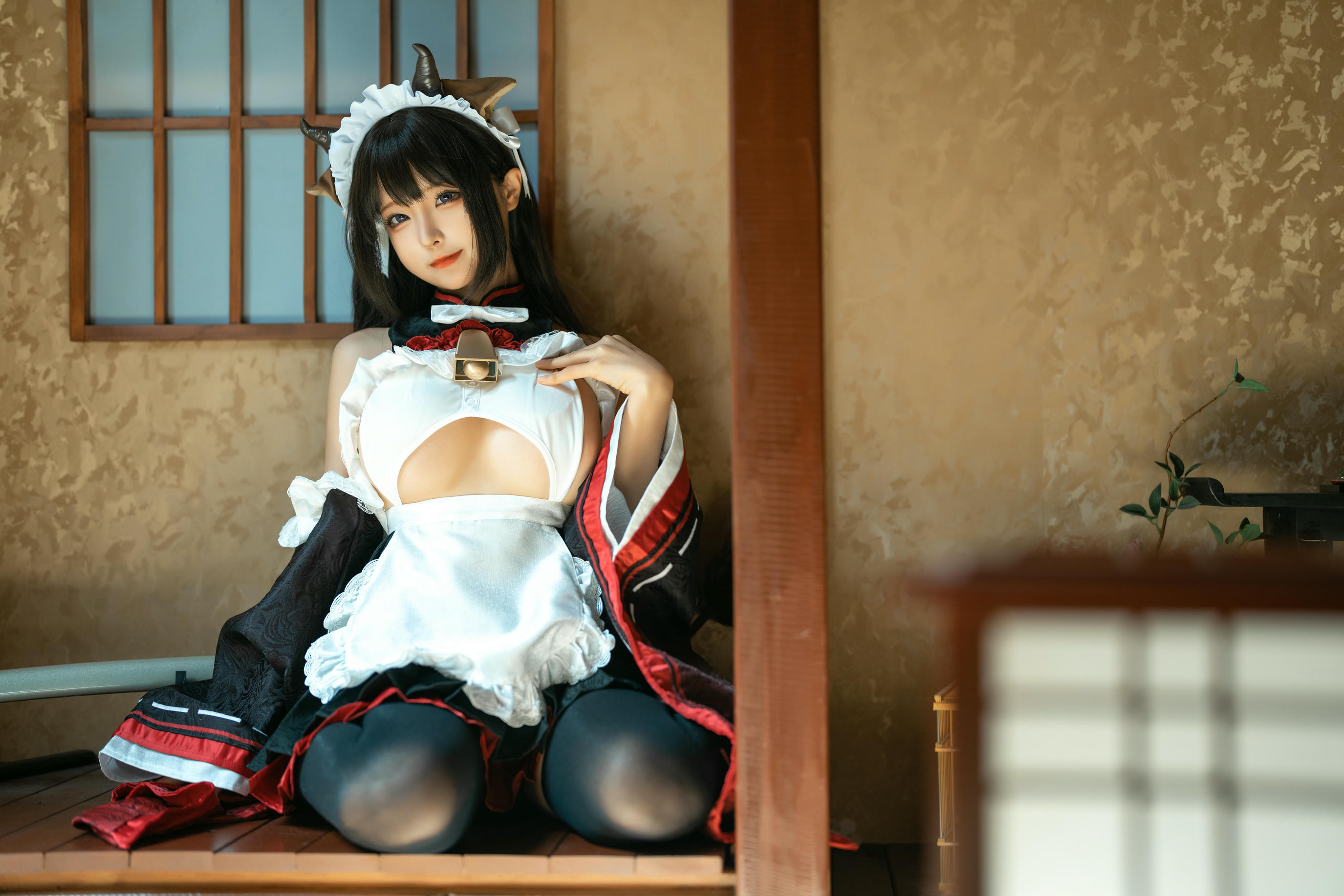 蠢沫沫 NO.225 牛牛女仆 [15P 143MB]_第1集