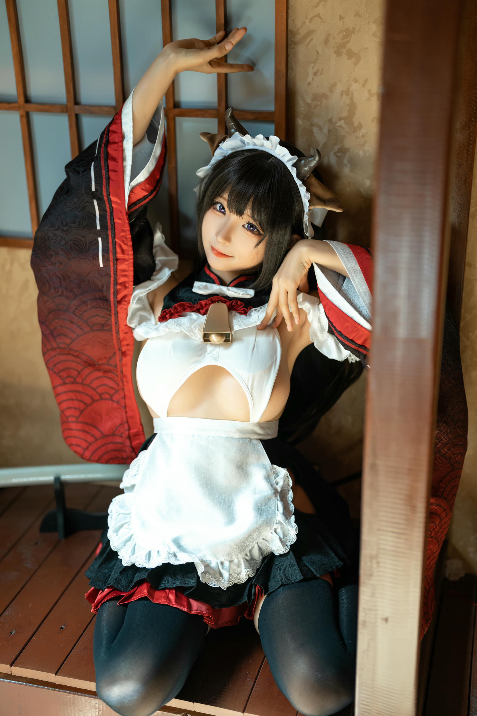 蠢沫沫 NO.225 牛牛女仆 [15P 143MB]_第1集