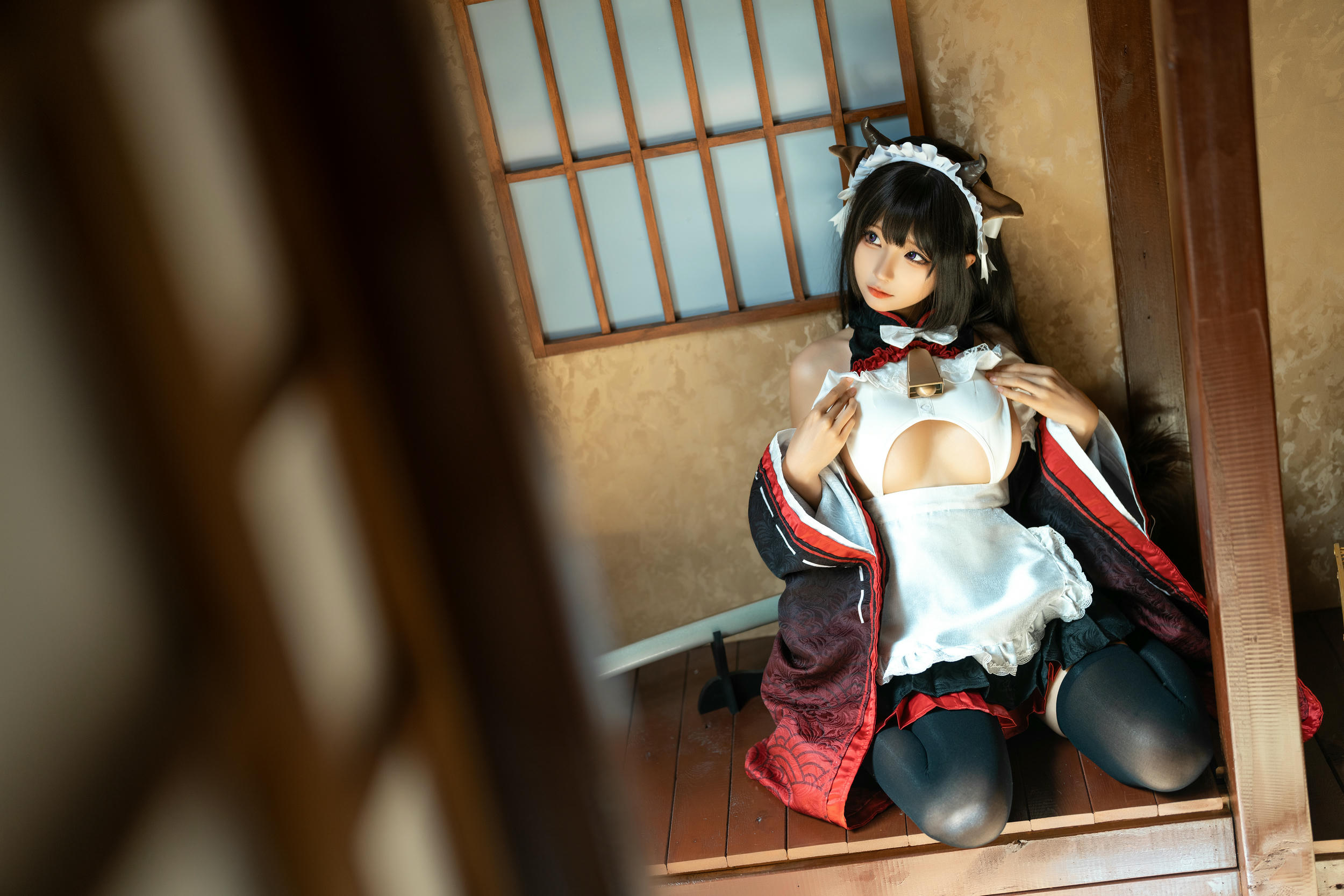 蠢沫沫 NO.225 牛牛女仆 [15P 143MB]_第1集