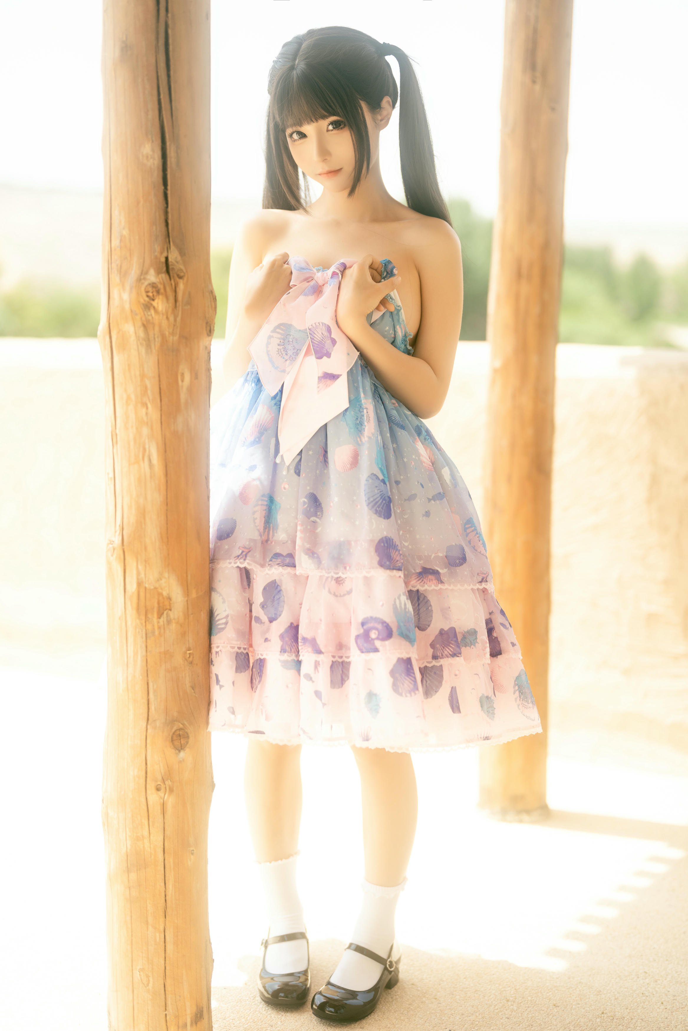 蠢沫沫 NO.254 可爱粉裙[13P-118M]_第1集