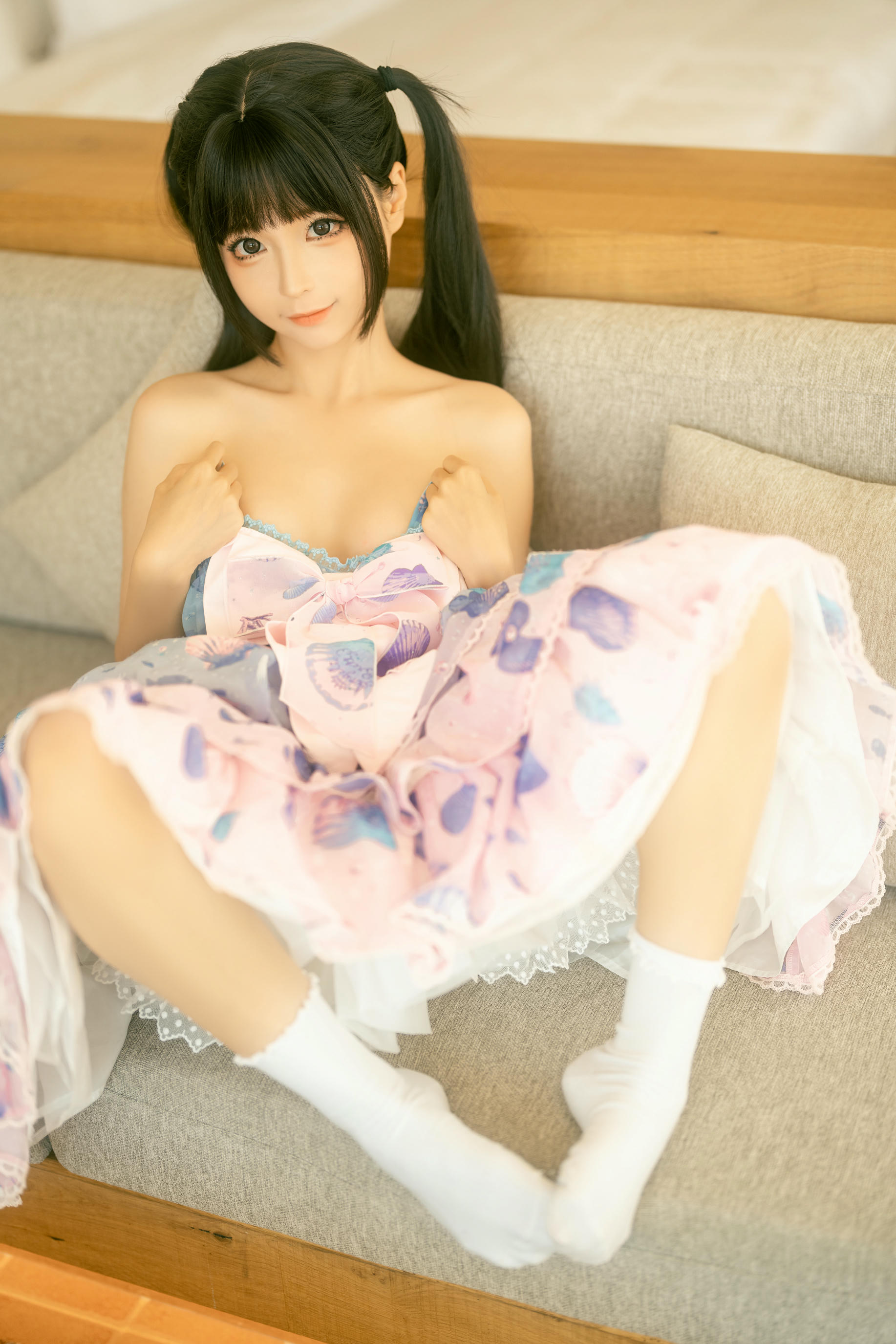 蠢沫沫 NO.254 可爱粉裙[13P-118M]_第1集