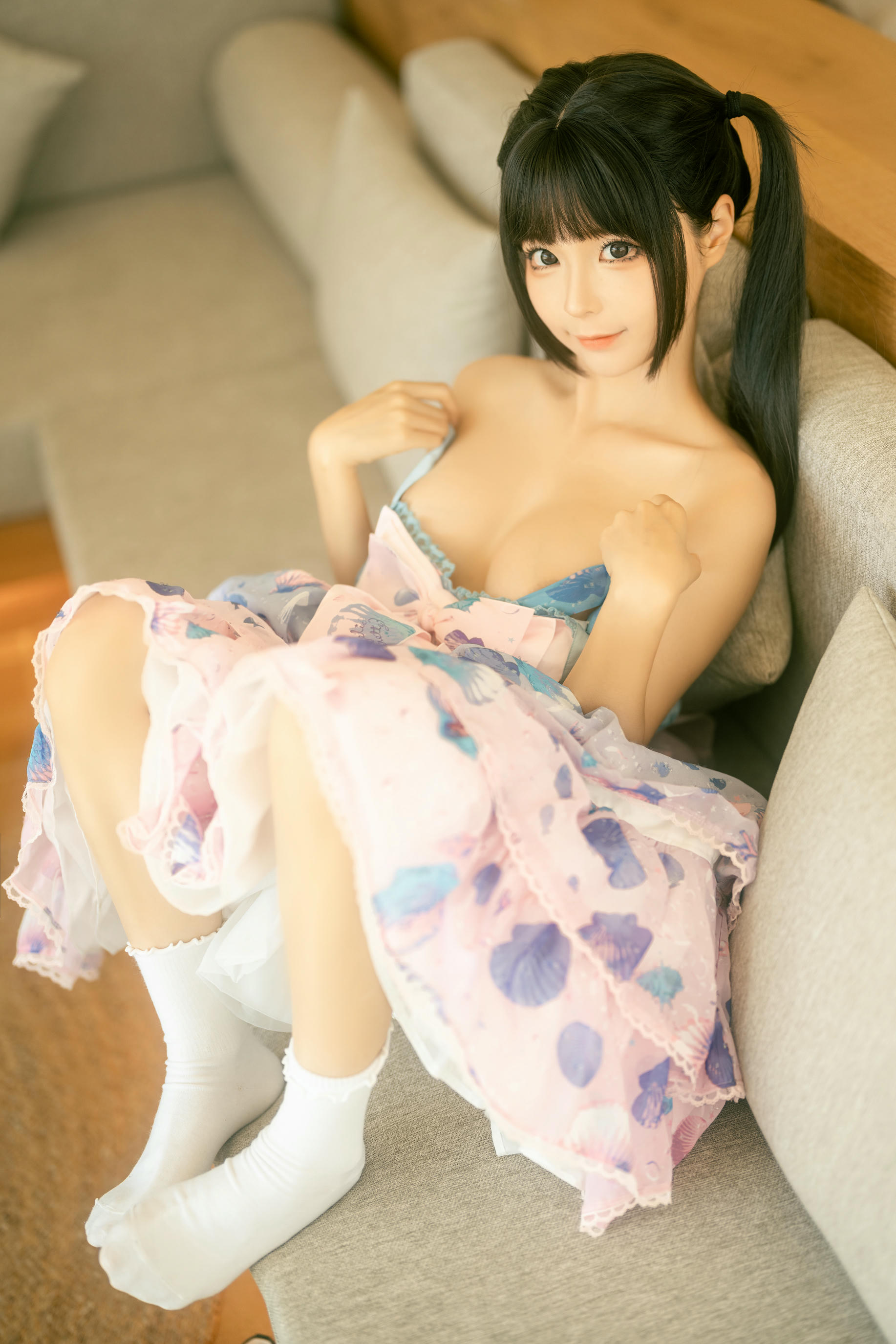 蠢沫沫 NO.254 可爱粉裙[13P-118M]_第1集