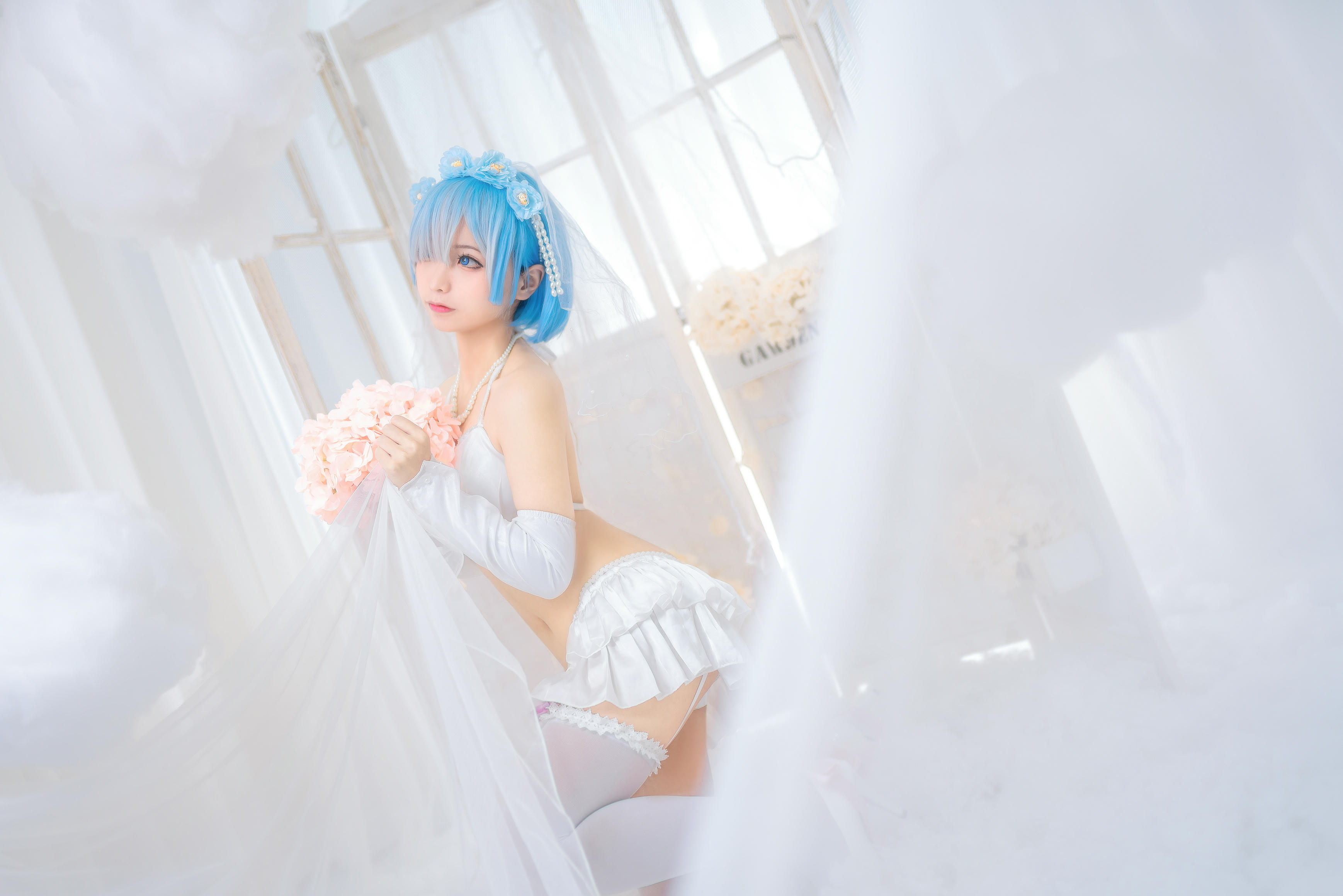 蠢沫沫 NO.028 雷姆花嫁 [44P 484MB]_第1集