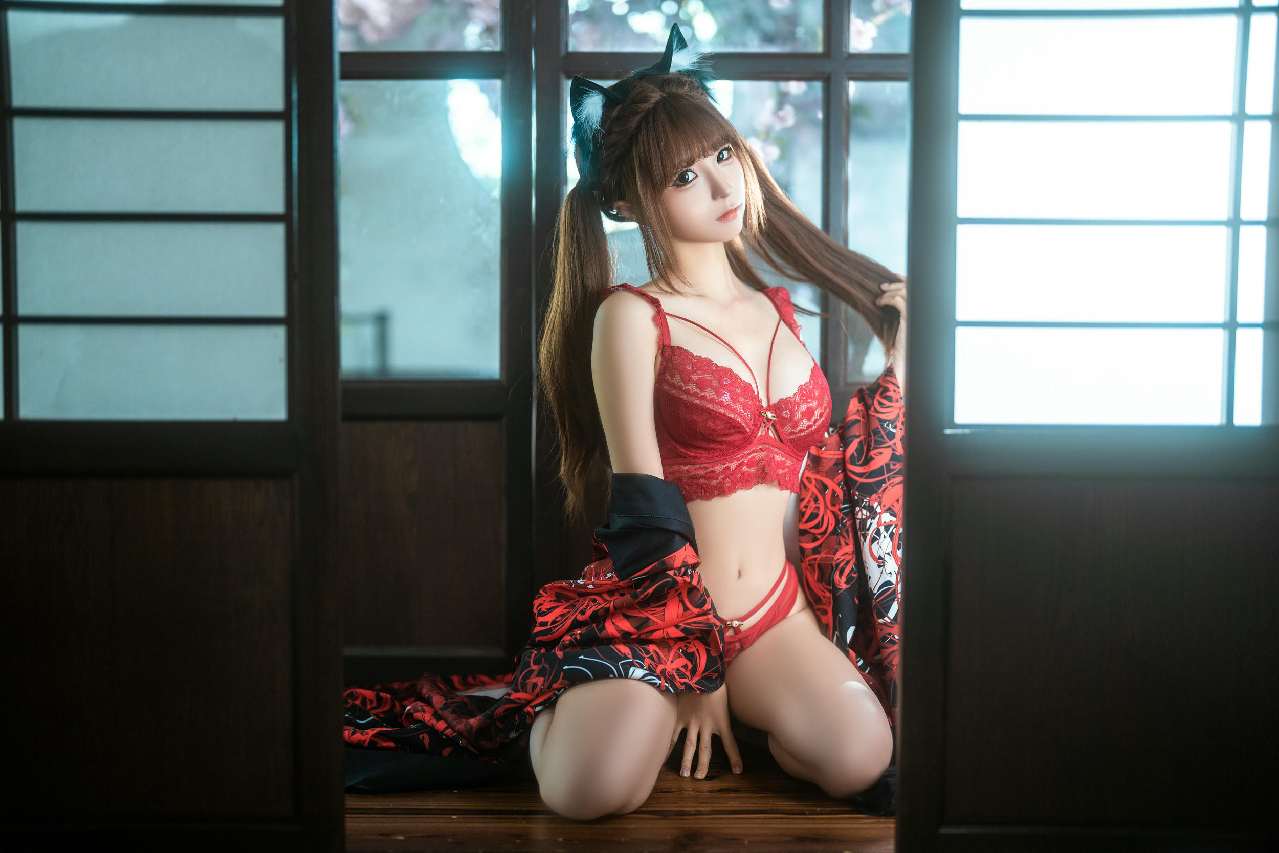 蠢沫沫 NO.284 三月T2订阅《捆绑和服》[55P 562MB]_第1集