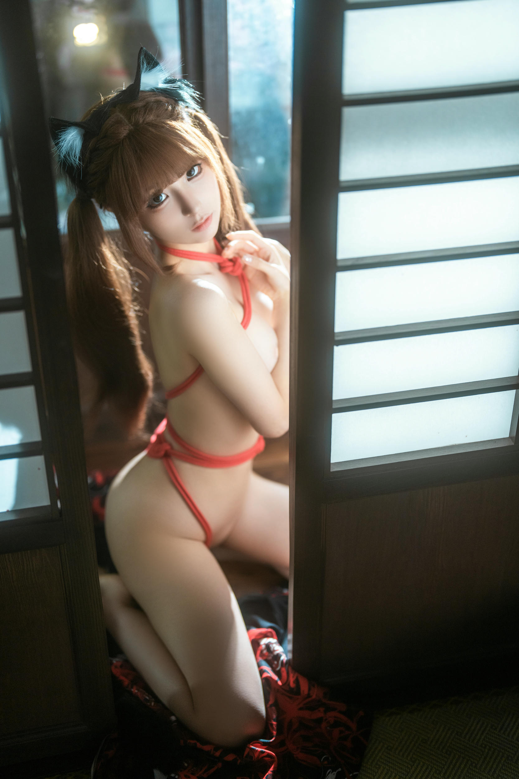 蠢沫沫 NO.284 三月T2订阅《捆绑和服》[55P 562MB]_第3集