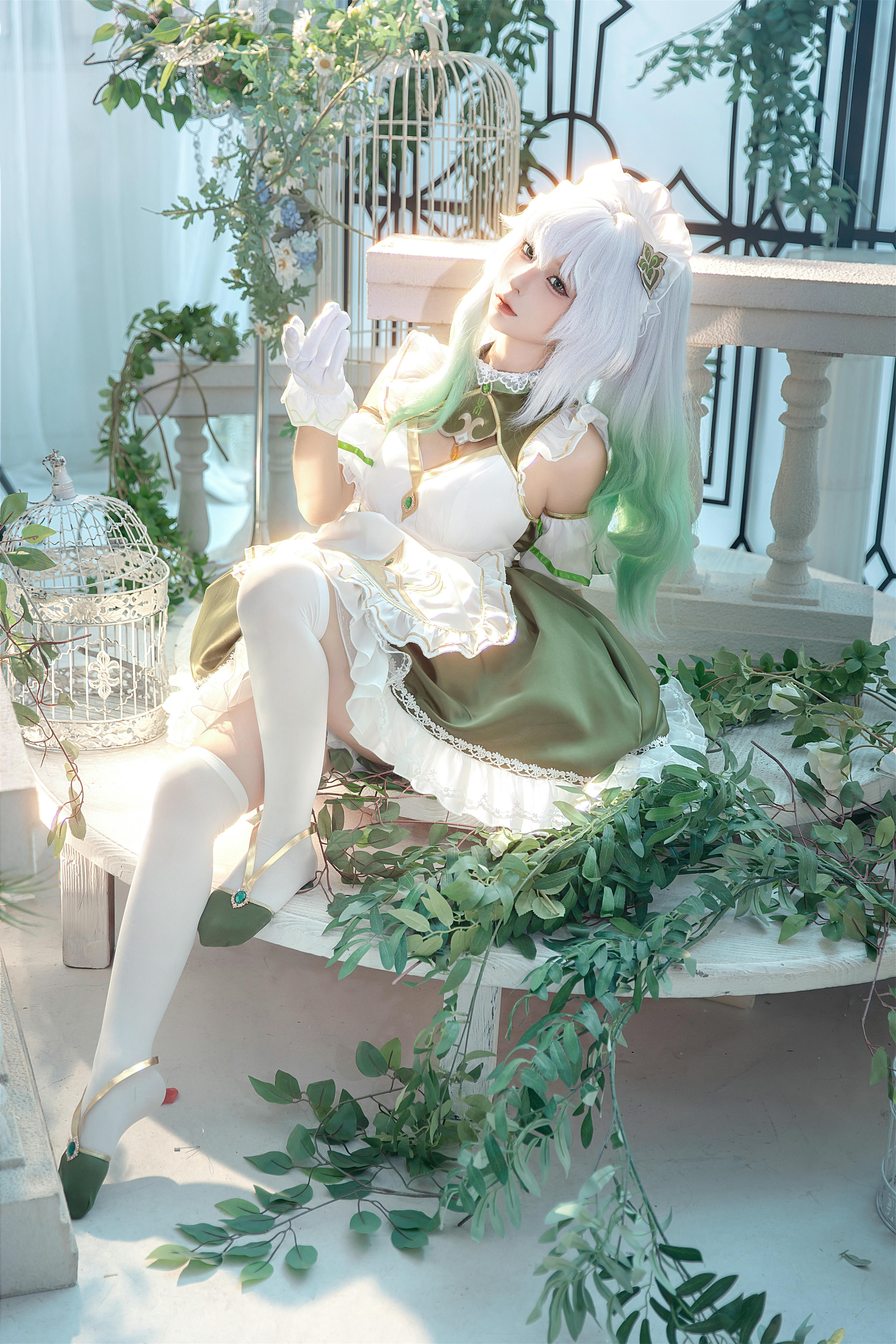 蠢沫沫 NO.287 三月T3赠品《草神女仆纳西妲》[15P 551MB]_第1集