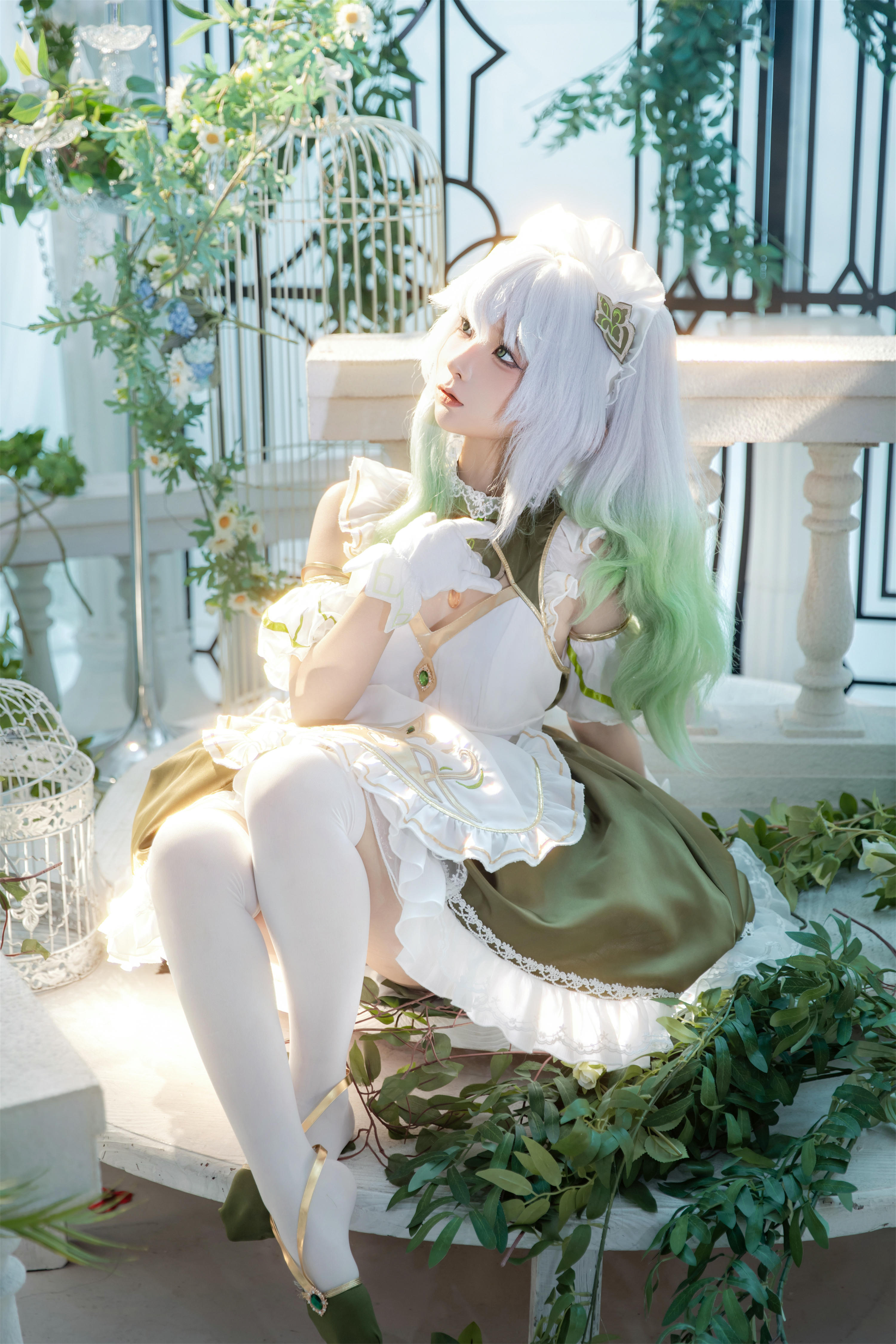 蠢沫沫 NO.287 三月T3赠品《草神女仆纳西妲》[15P 551MB]_第1集