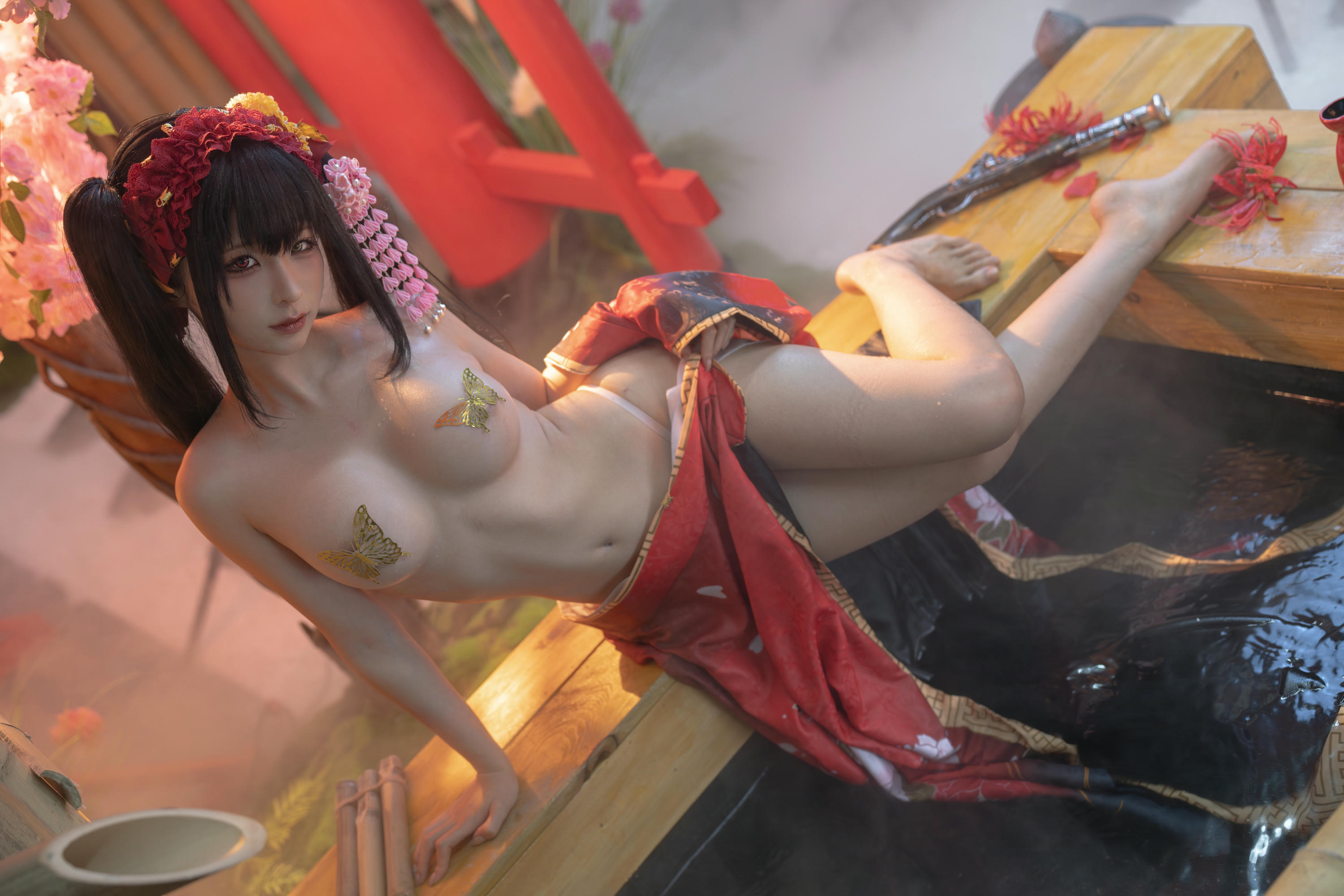 蠢沫沫 NO.310 狂三和服cos [261P9V-2.40GB]-狂三 正片 [147P-1.25GB]_第6集