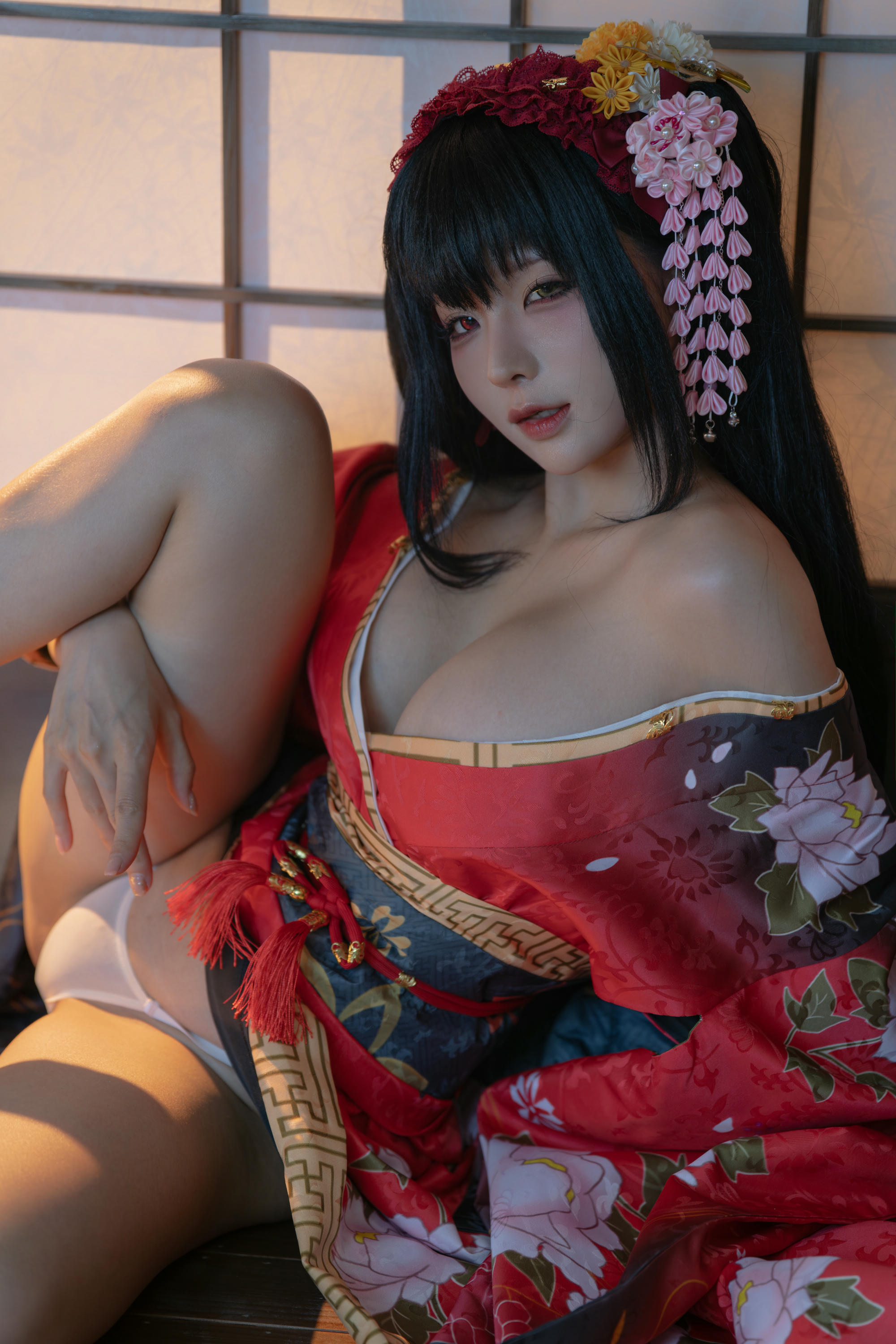 蠢沫沫 NO.310 狂三和服cos [261P9V-2.40GB]-狂三 正片 [147P-1.25GB]_第1集