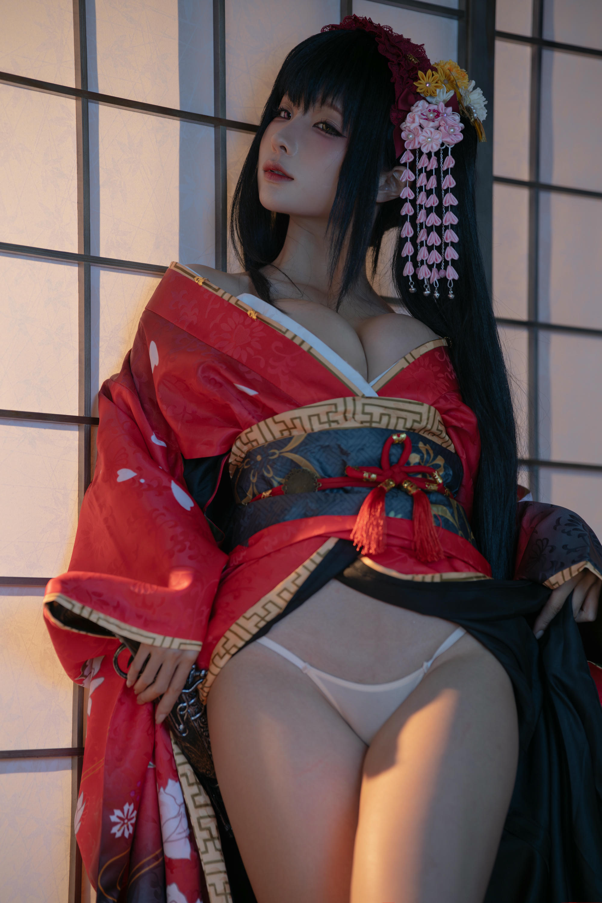 蠢沫沫 NO.310 狂三和服cos [261P9V-2.40GB]-狂三 正片 [147P-1.25GB]_第2集