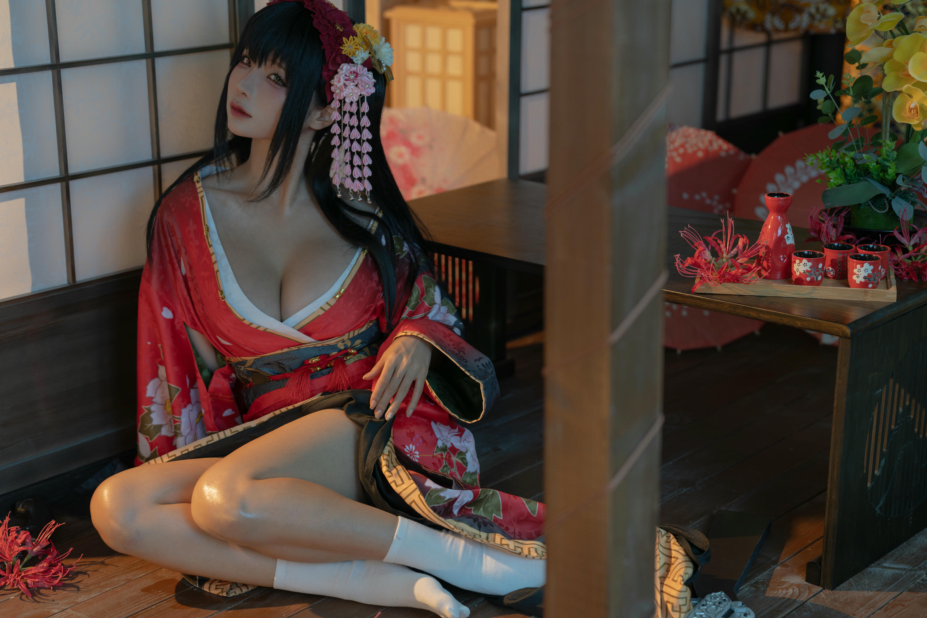 蠢沫沫 NO.310 狂三和服cos [261P9V-2.40GB]-狂三 正片 [147P-1.25GB]_第1集