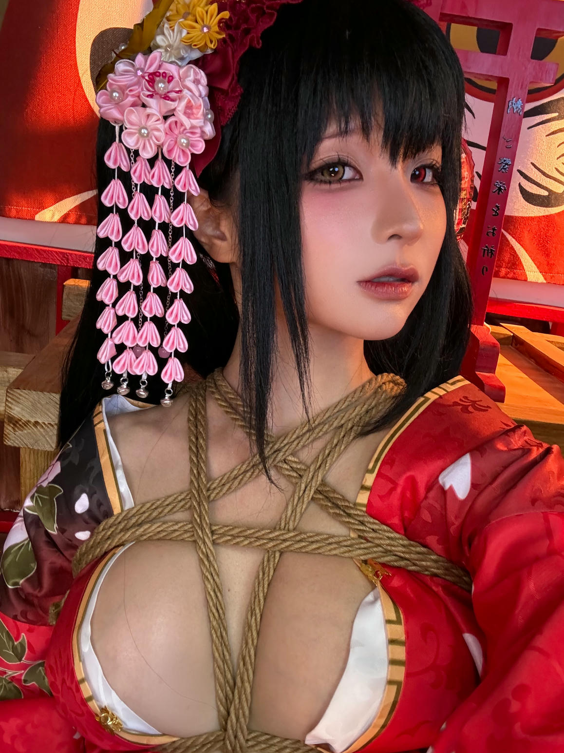 蠢沫沫 NO.310 狂三和服cos [261P9V-2.40GB]-狂三 花絮 [114P5V-582MB]_第2集