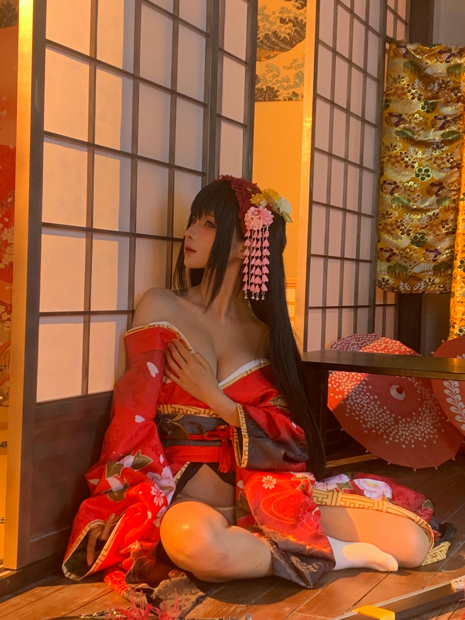 蠢沫沫 NO.310 狂三和服cos [261P9V-2.40GB]-狂三 花絮 [114P5V-582MB]_第3集