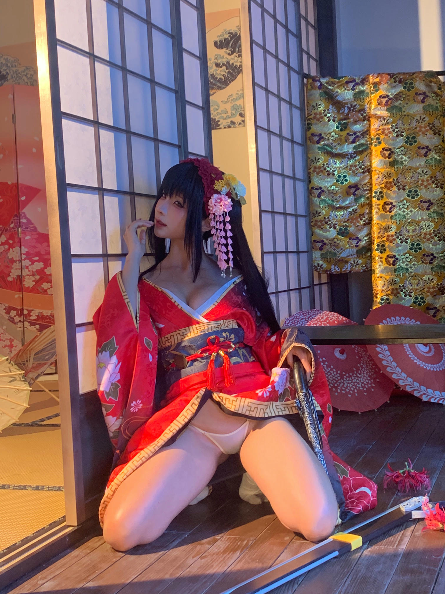 蠢沫沫 NO.310 狂三和服cos [261P9V-2.40GB]-狂三 花絮 [114P5V-582MB]_第3集