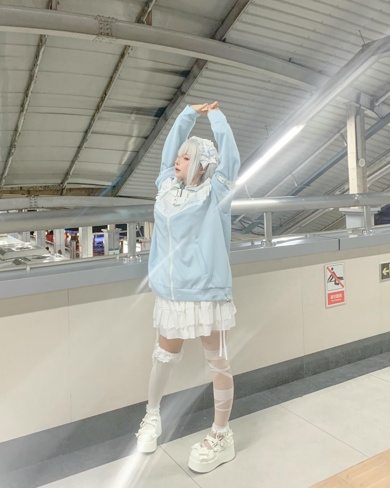 蠢沫沫 NO.325 水色 [244P2V-1.97GB]-水色-花絮_第1集