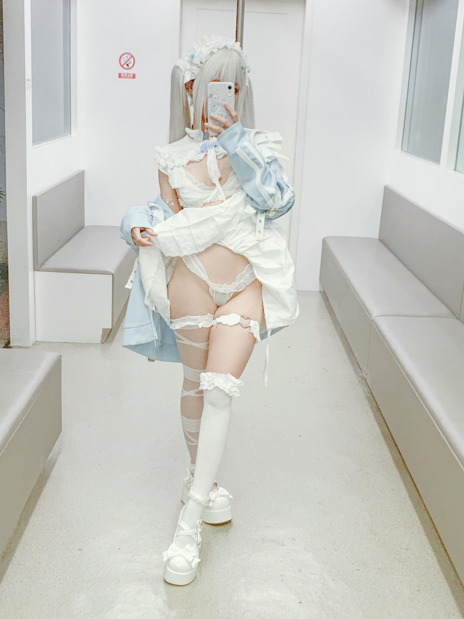 蠢沫沫 NO.325 水色 [244P2V-1.97GB]-水色-花絮_第2集