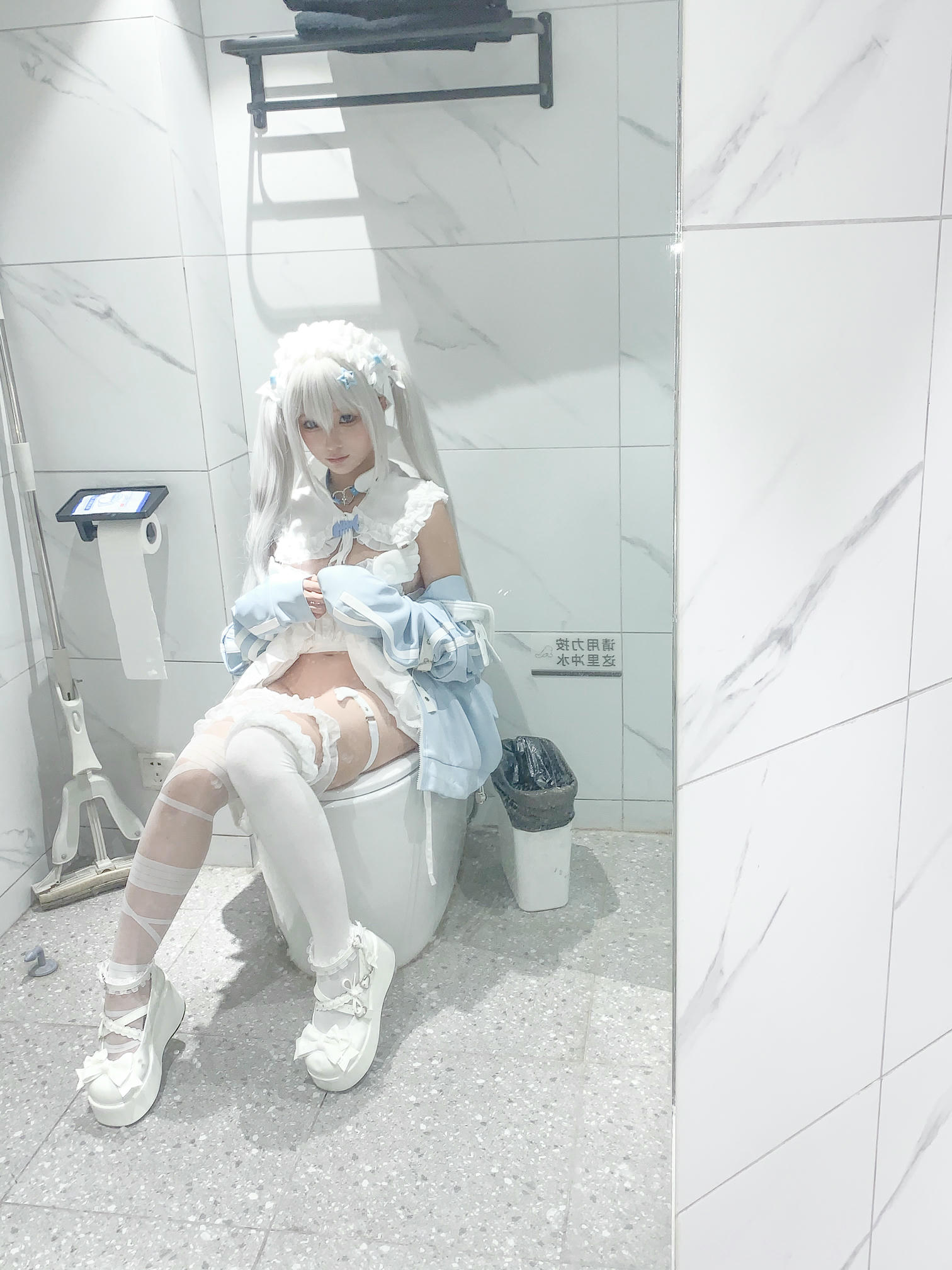 蠢沫沫 NO.325 水色 [244P2V-1.97GB]-水色-花絮_第3集