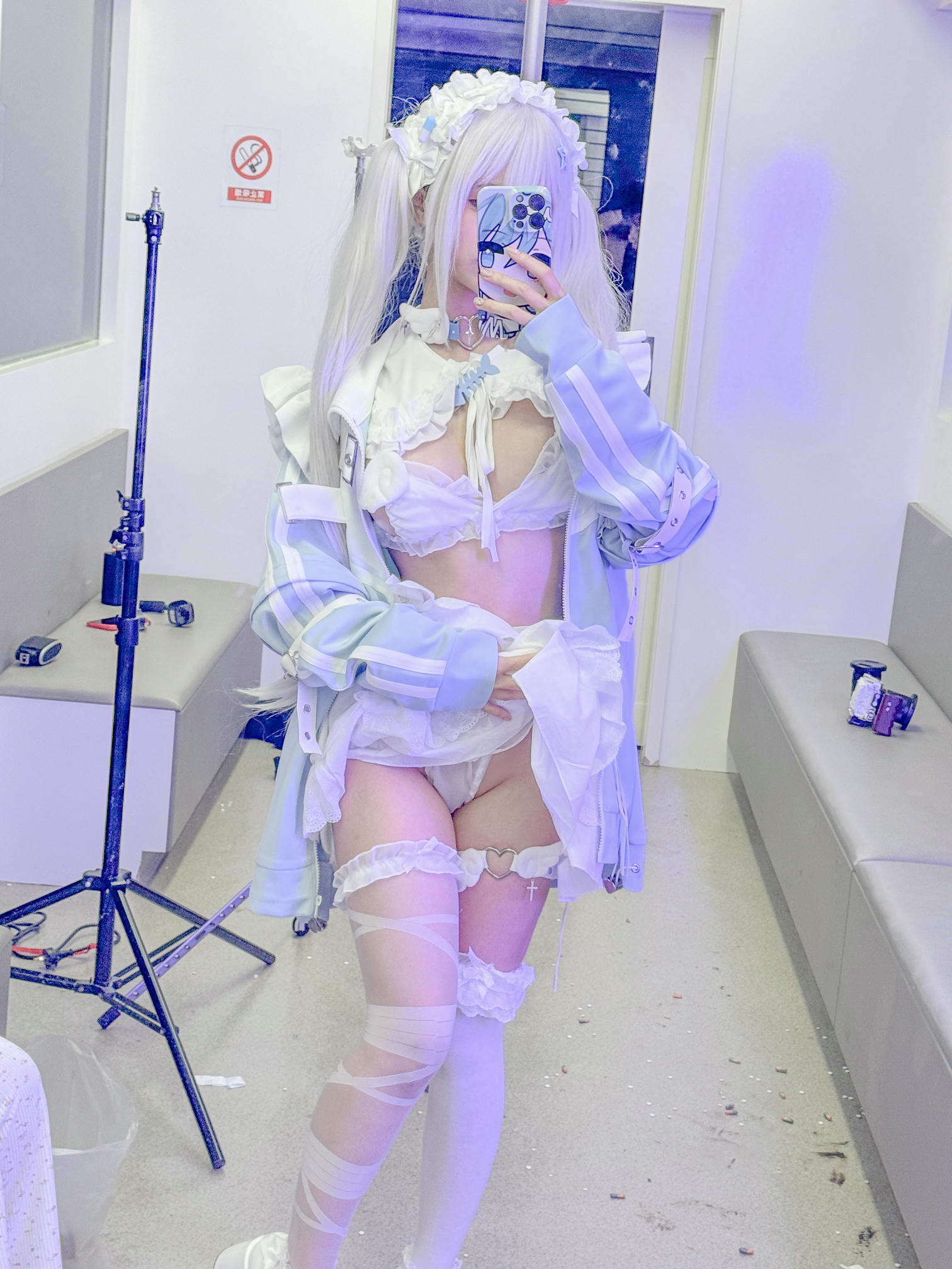 蠢沫沫 NO.325 水色 [244P2V-1.97GB]-水色-花絮_第3集