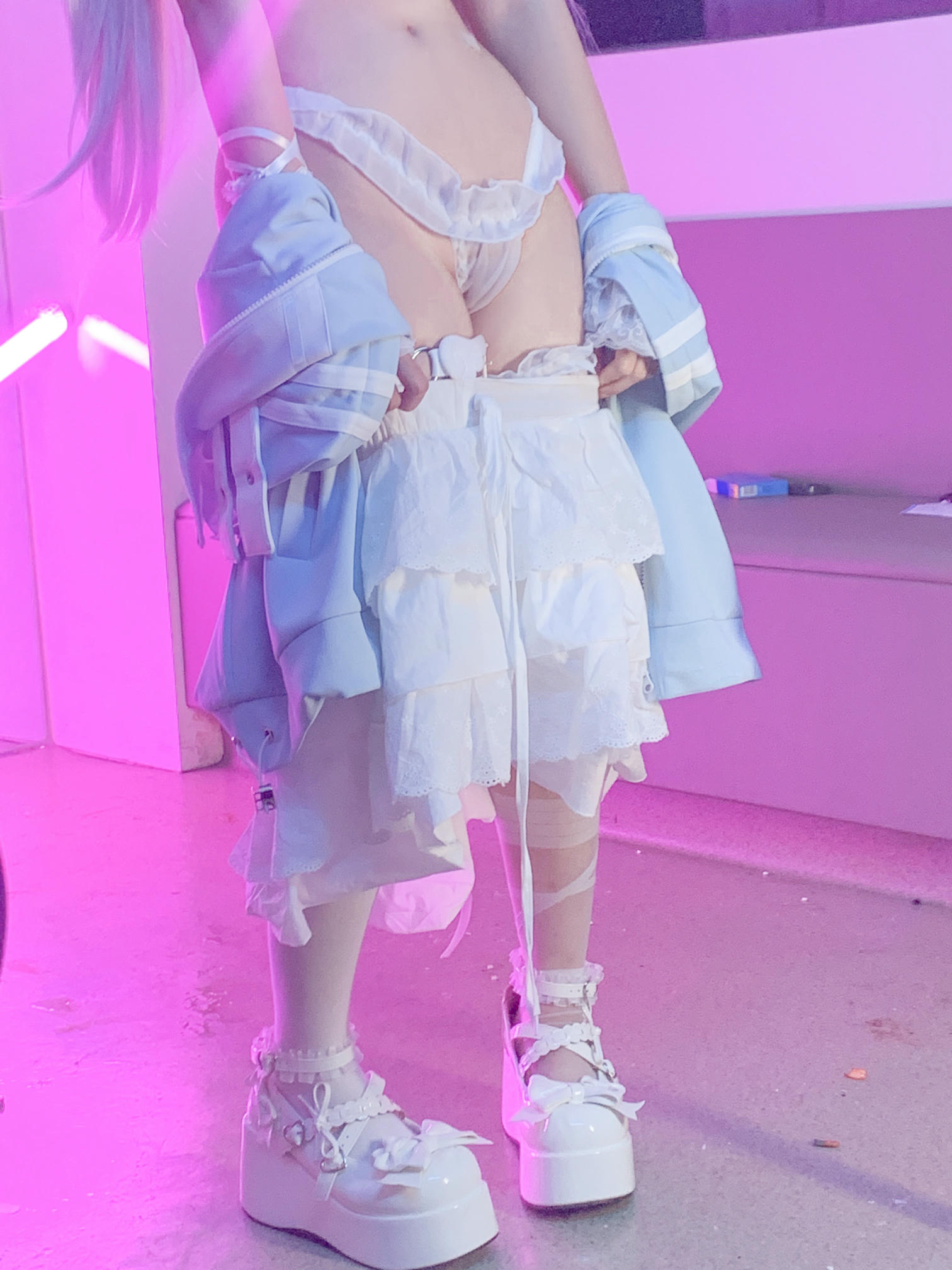 蠢沫沫 NO.325 水色 [244P2V-1.97GB]-水色-花絮_第5集